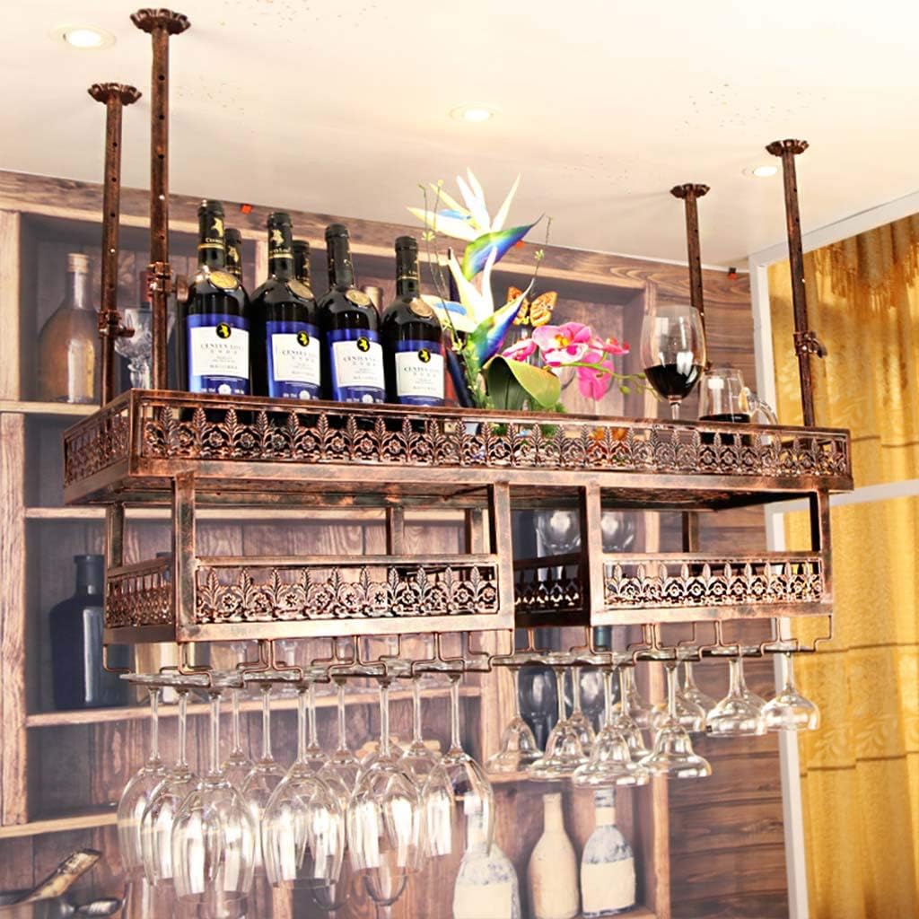 Adjustable Wall Mounted Wine Rack for Home and Kitchen