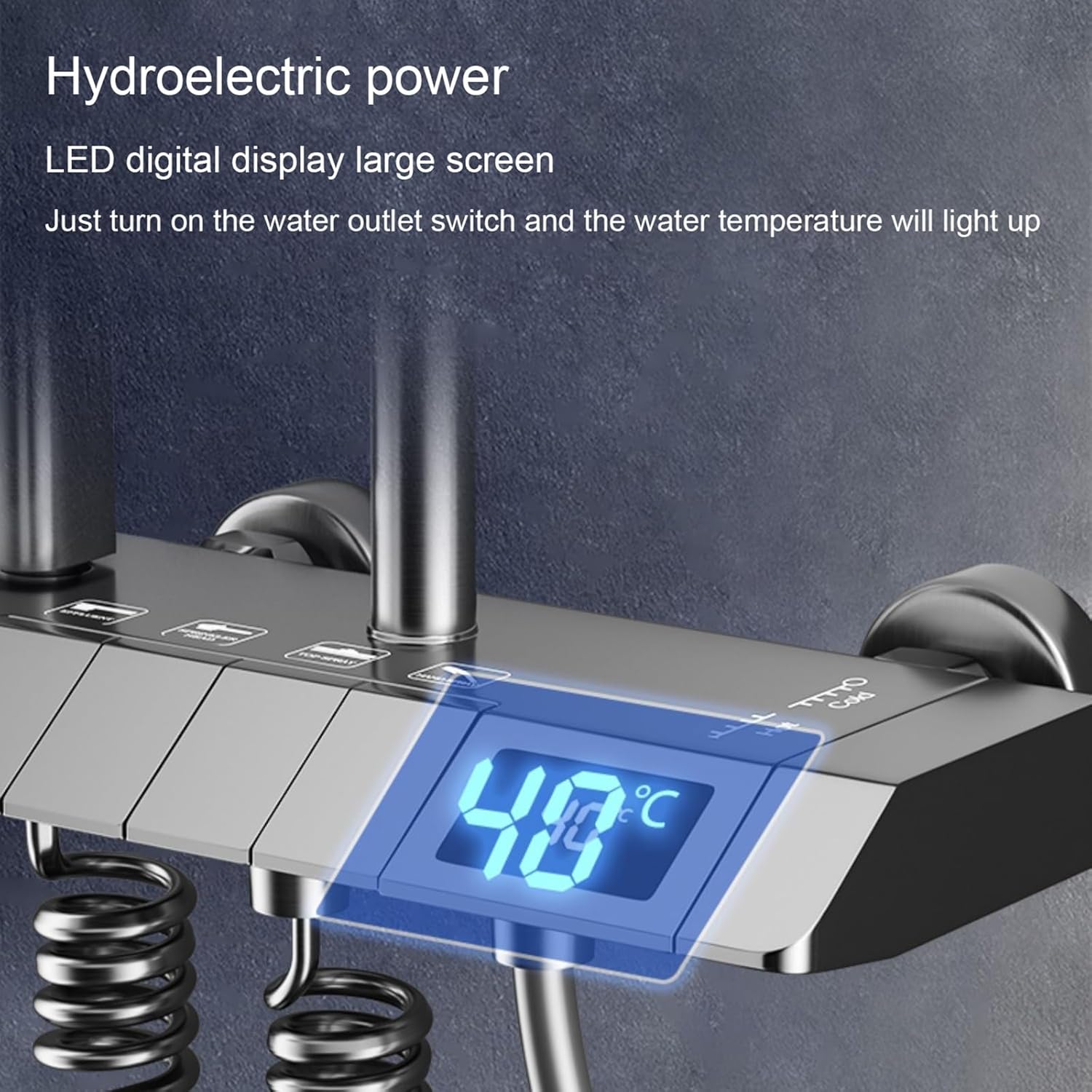 Smart Digital Shower System with Handheld and Rain Head