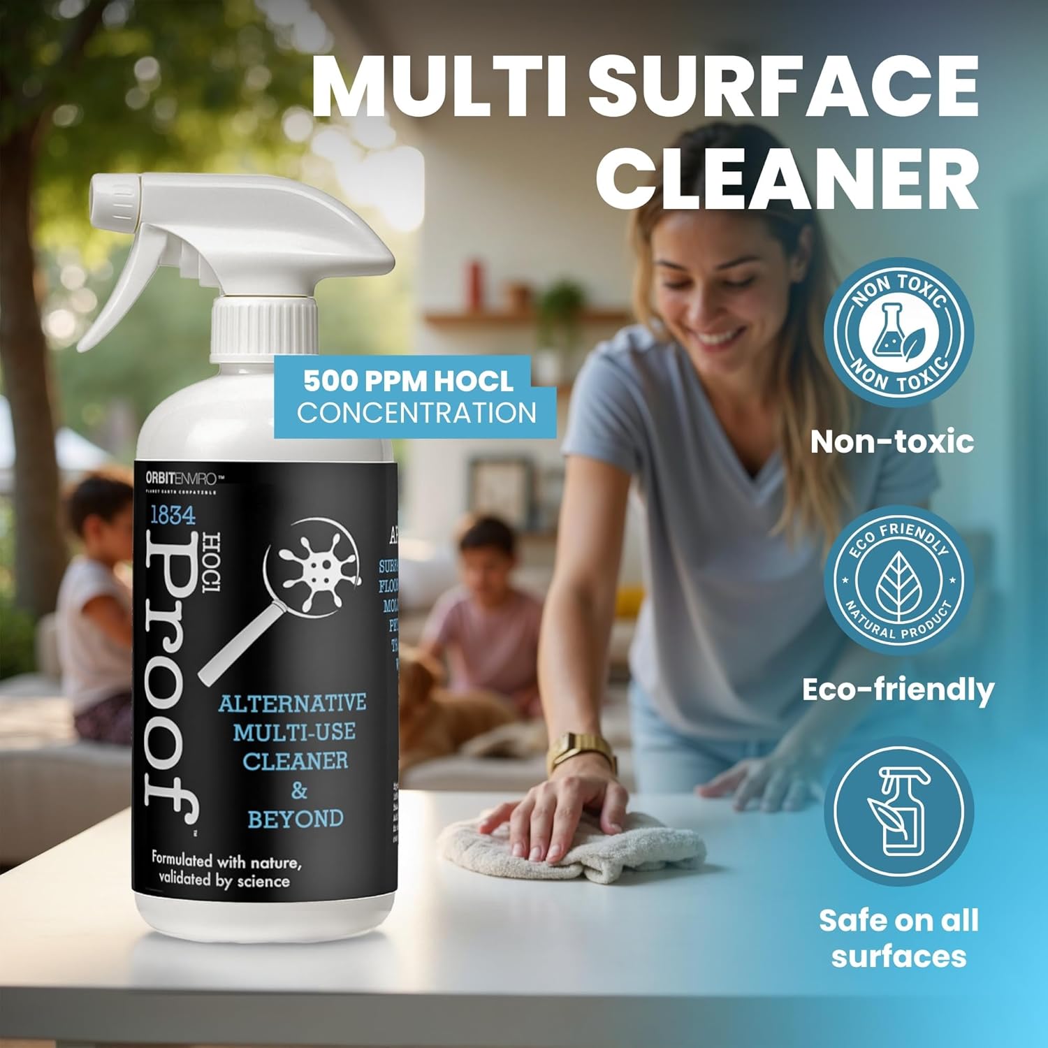 OrbitEnviro HOCl 500 PPM Multi-Surface Cleaner - 16 fl oz
