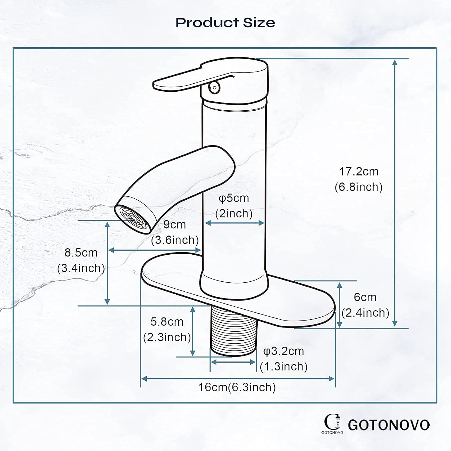 Gotonovo 12 Ceiling Mount Shower Faucet Brushed Nickel