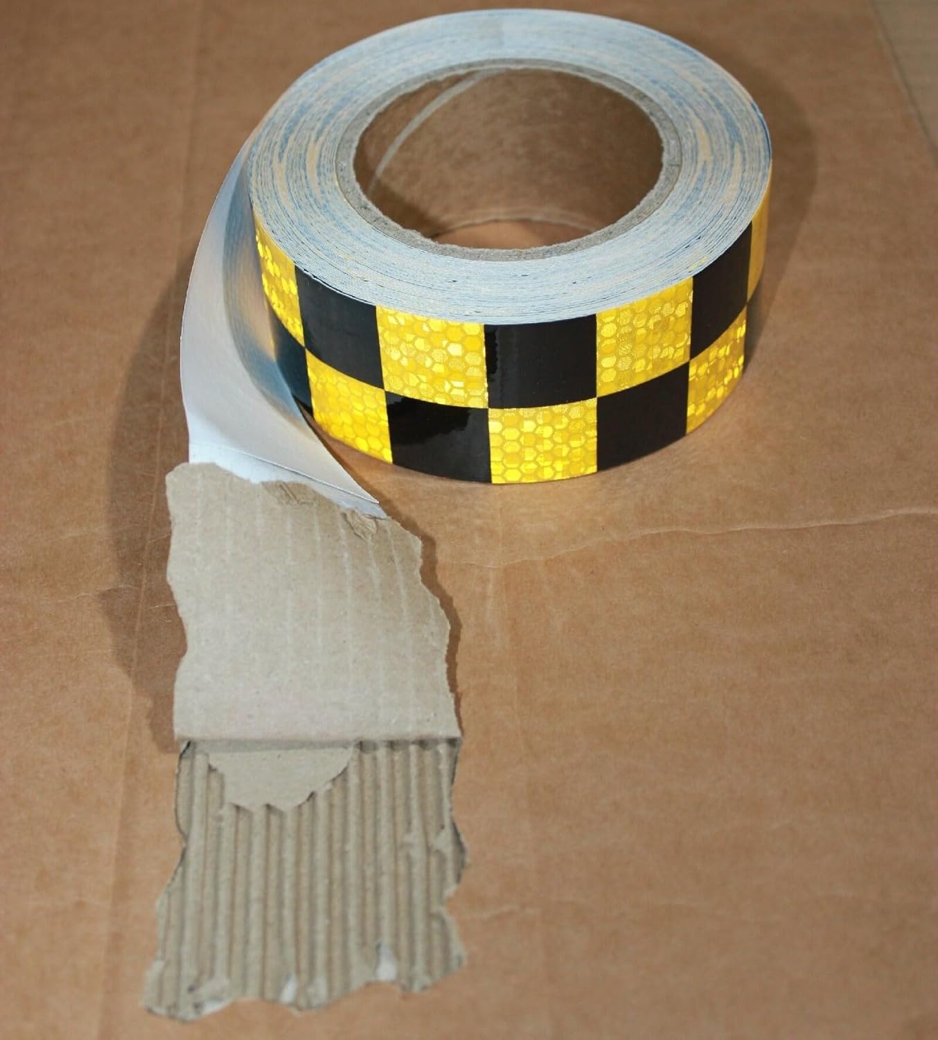 Yellow Black Reflective Tape 2in x 66ft Safety Warning