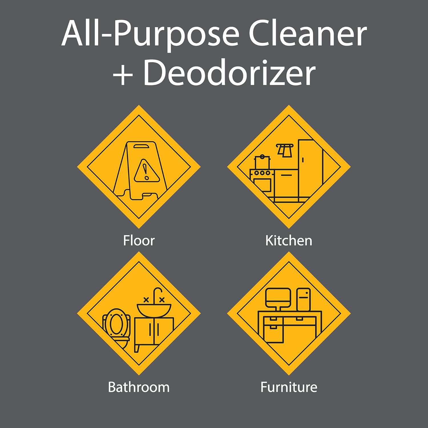 Zeiff Pro-Grade All-Purpose Cleaner Deodorizer 32 Ounce 2 Pack