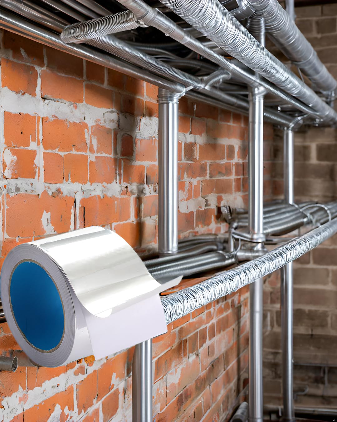 BlueNatHxRPR 3 inch x 65 Feet Aluminum Foil Tape