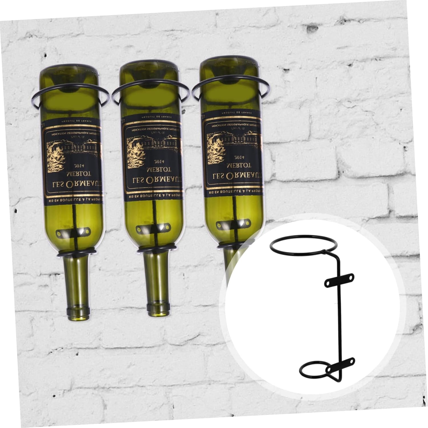 Ciieeo 6pcs Wall-Mounted Wine Rack