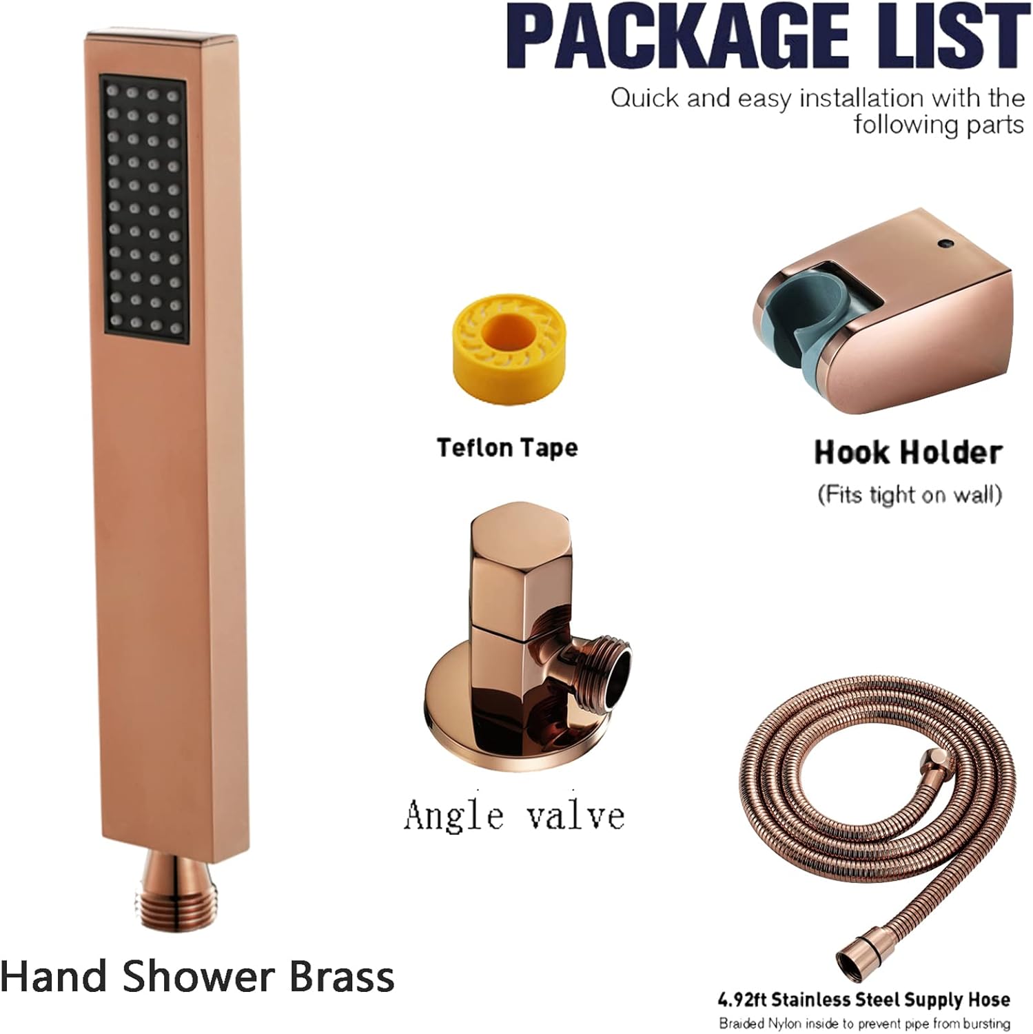 10 Inch Rain Showerhead Set with Single Handle and Handheld Sprayer