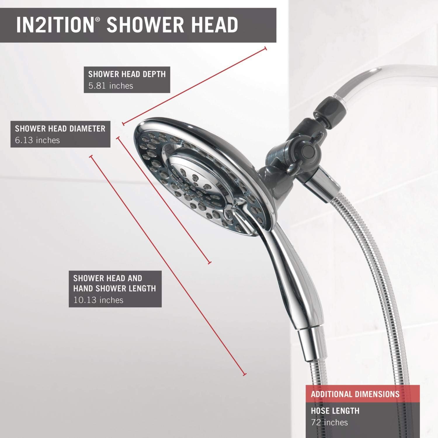 Delta Faucet 2-in-1 Dual Hand Shower TTB75 PTFE Sealant Tape