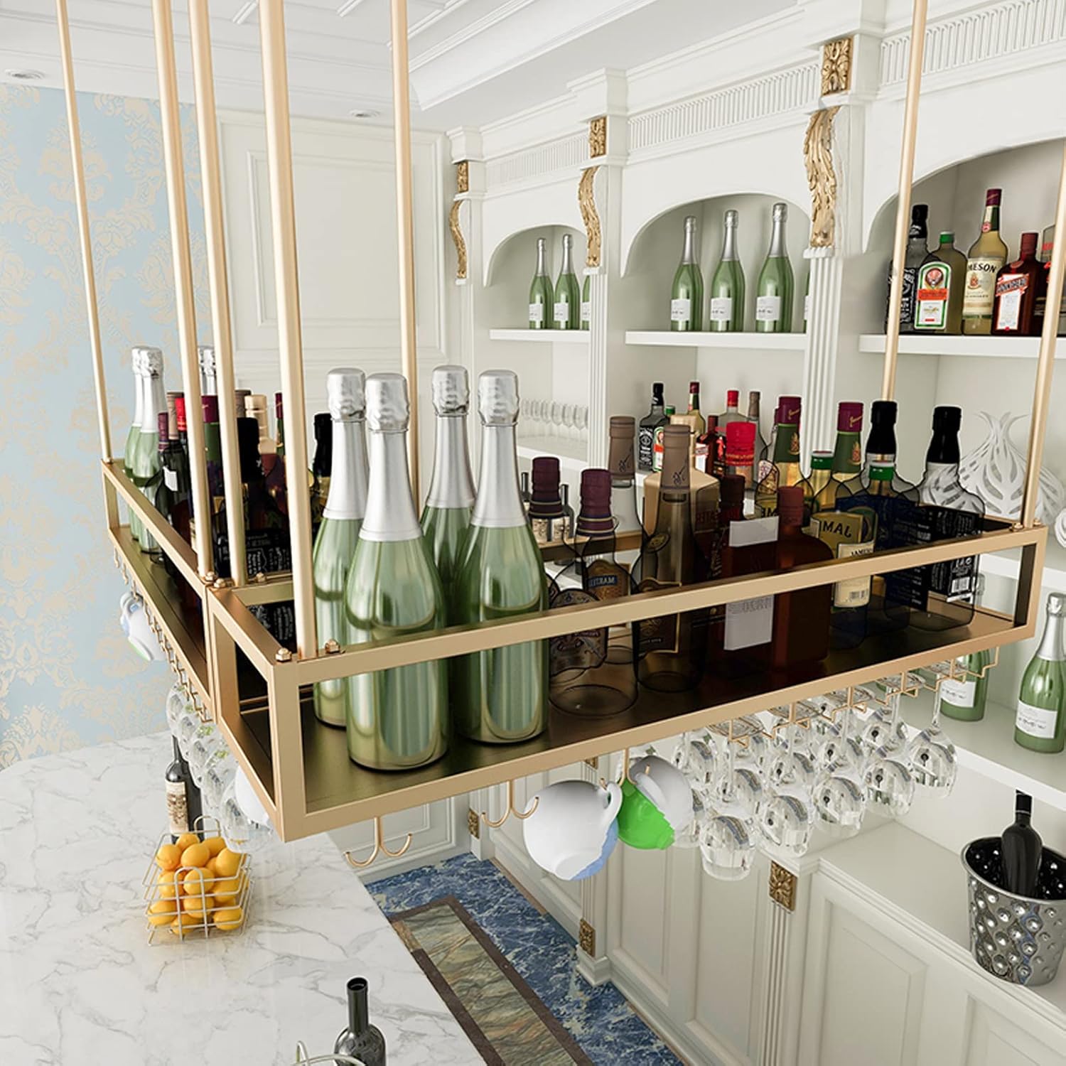 ZJDYDY Wall-Mounted Wine Rack 80x25x21cm
