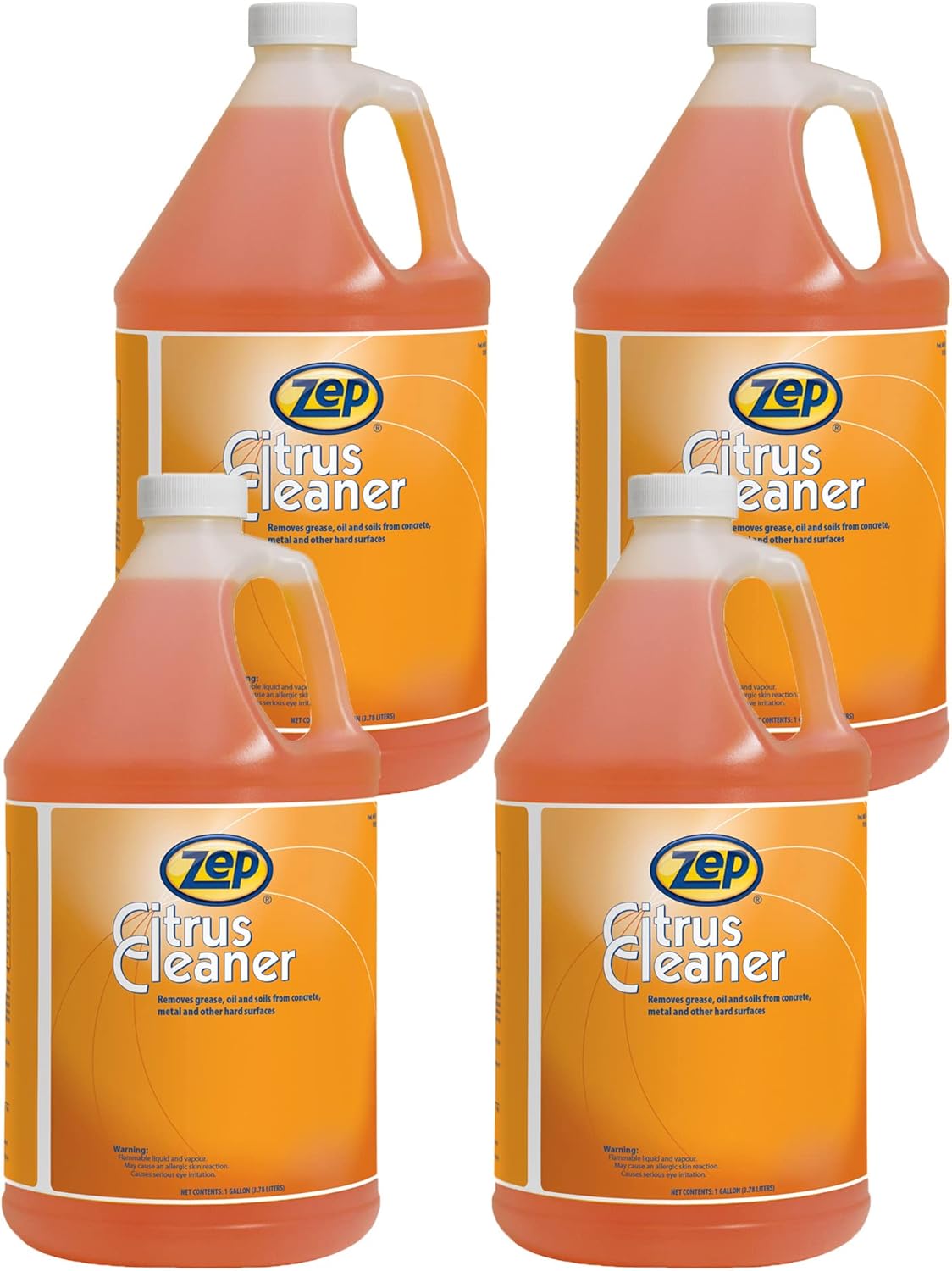 Zep Citrus Cleaner and Degreaser 1 Gallon Case of 4
