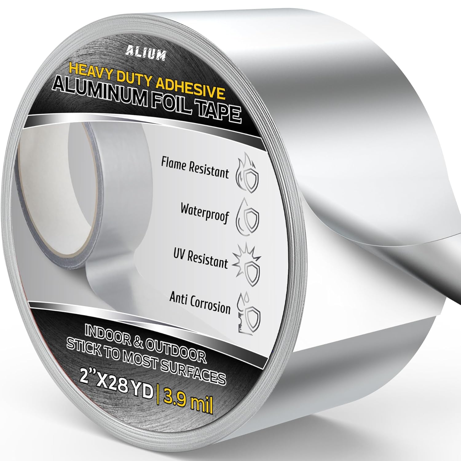 ALIUM 2 Inch x 82 Ft Heat Resistant Duct Tape