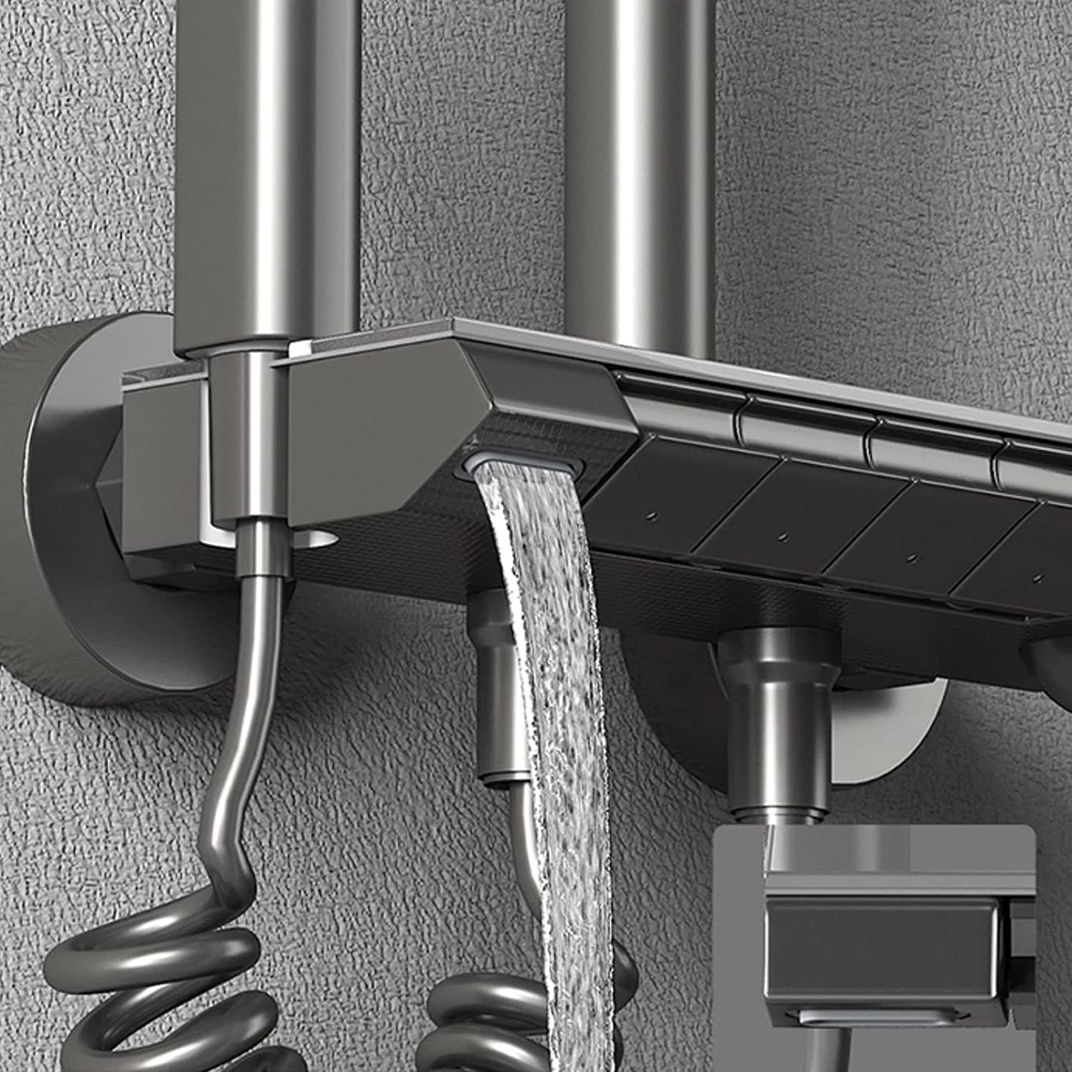 Thermostatic Shower System with 3-Function Handheld and Bidet Sprayer