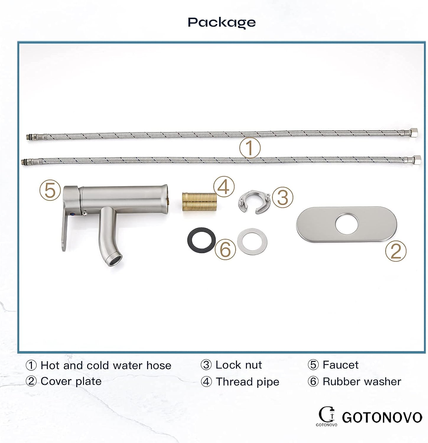 Gotonovo 12 Ceiling Mount Shower Faucet Brushed Nickel