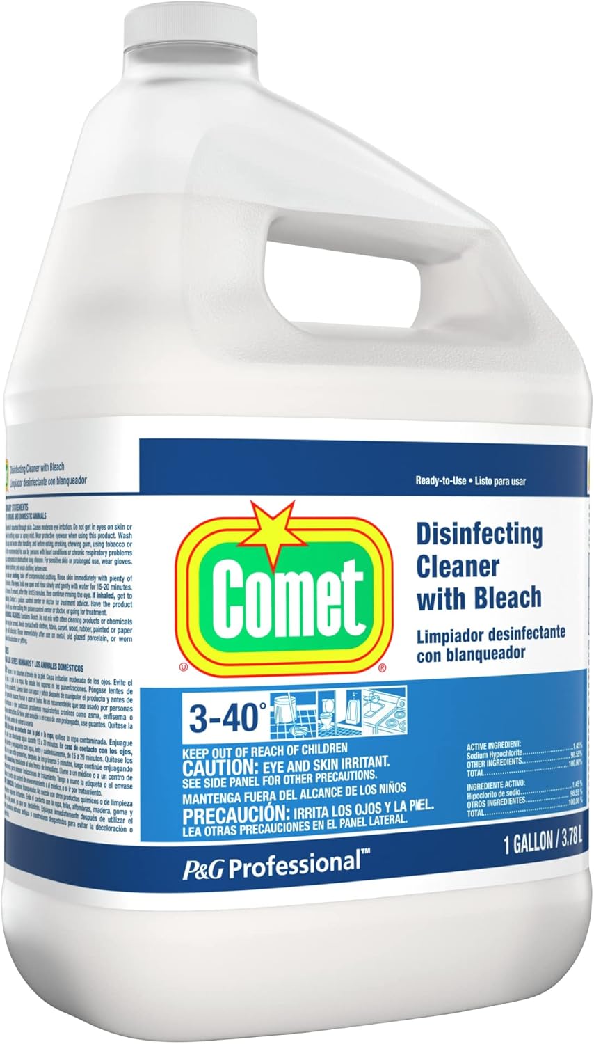 Comet Professional Disinfecting Bathroom Cleaner 128 Oz Case Of 3 1