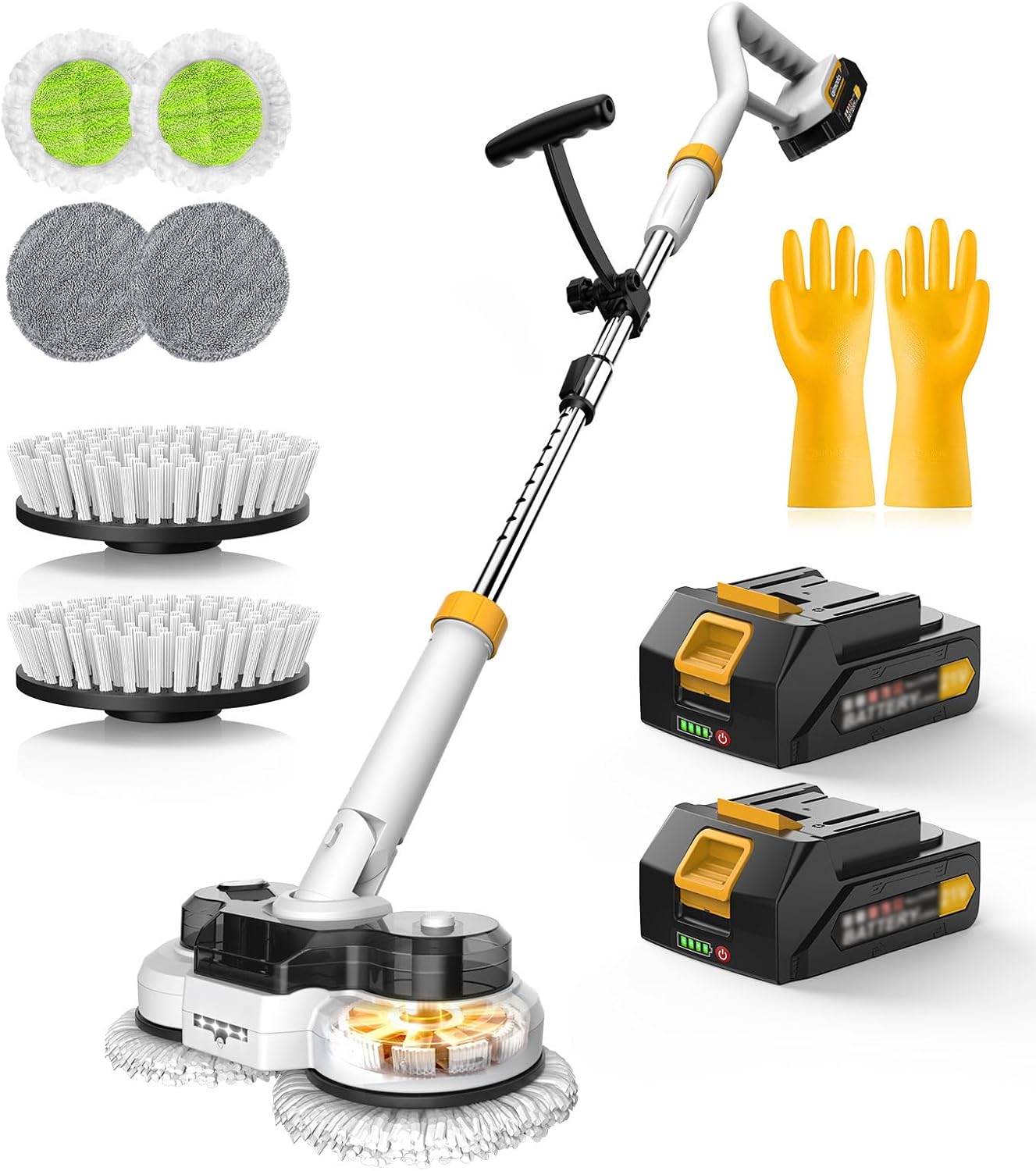 Qimedo 800RPM Cordless Electric Mop with Smart Display