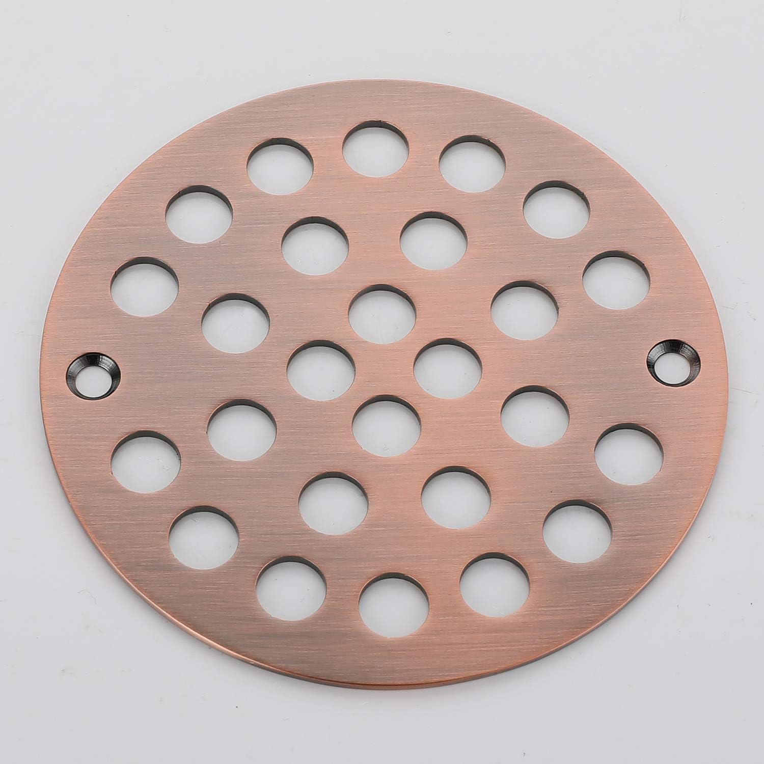 4-Inch Screw-in Shower Strainer Drain Cover Replacement Antique Copper