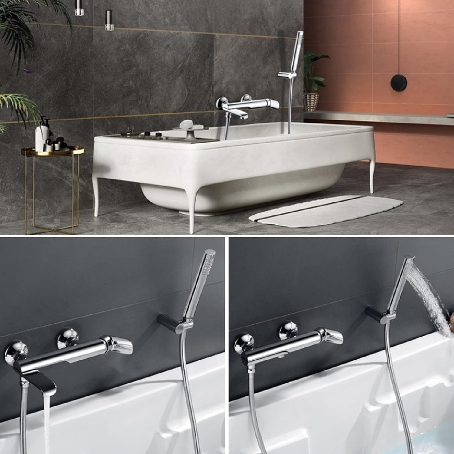 Cromo-A Wall Mounted Shower Faucet Set with LED Display