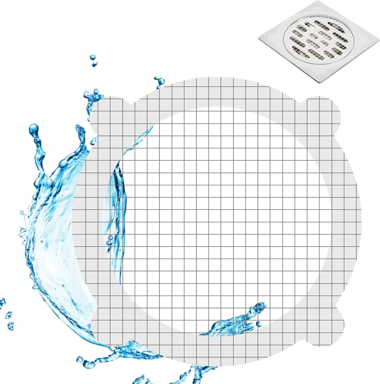 20 Pack Disposable Drain Hair Catcher Stickers