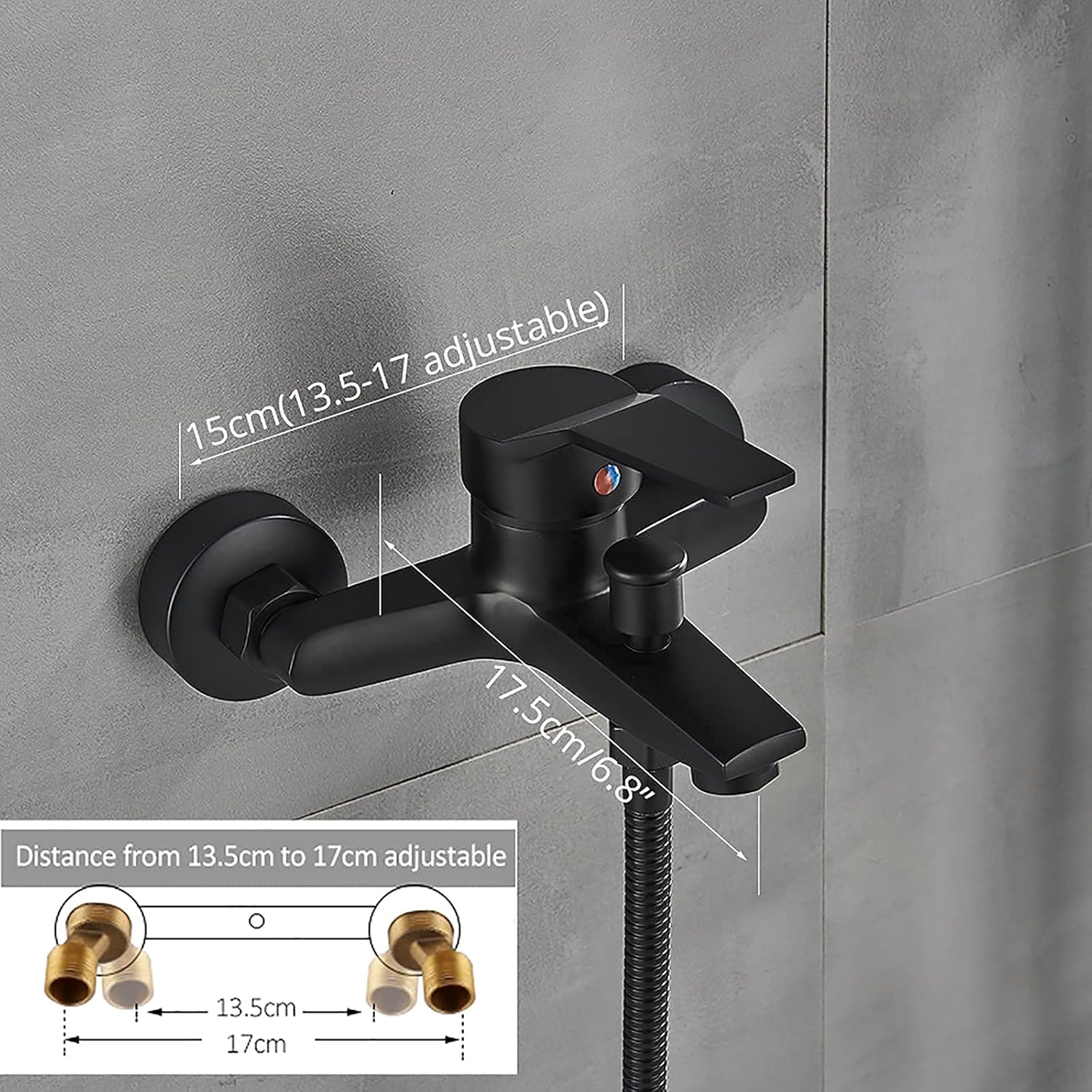 LASEVE Single Handle Tub Faucet with ABS Shower Head