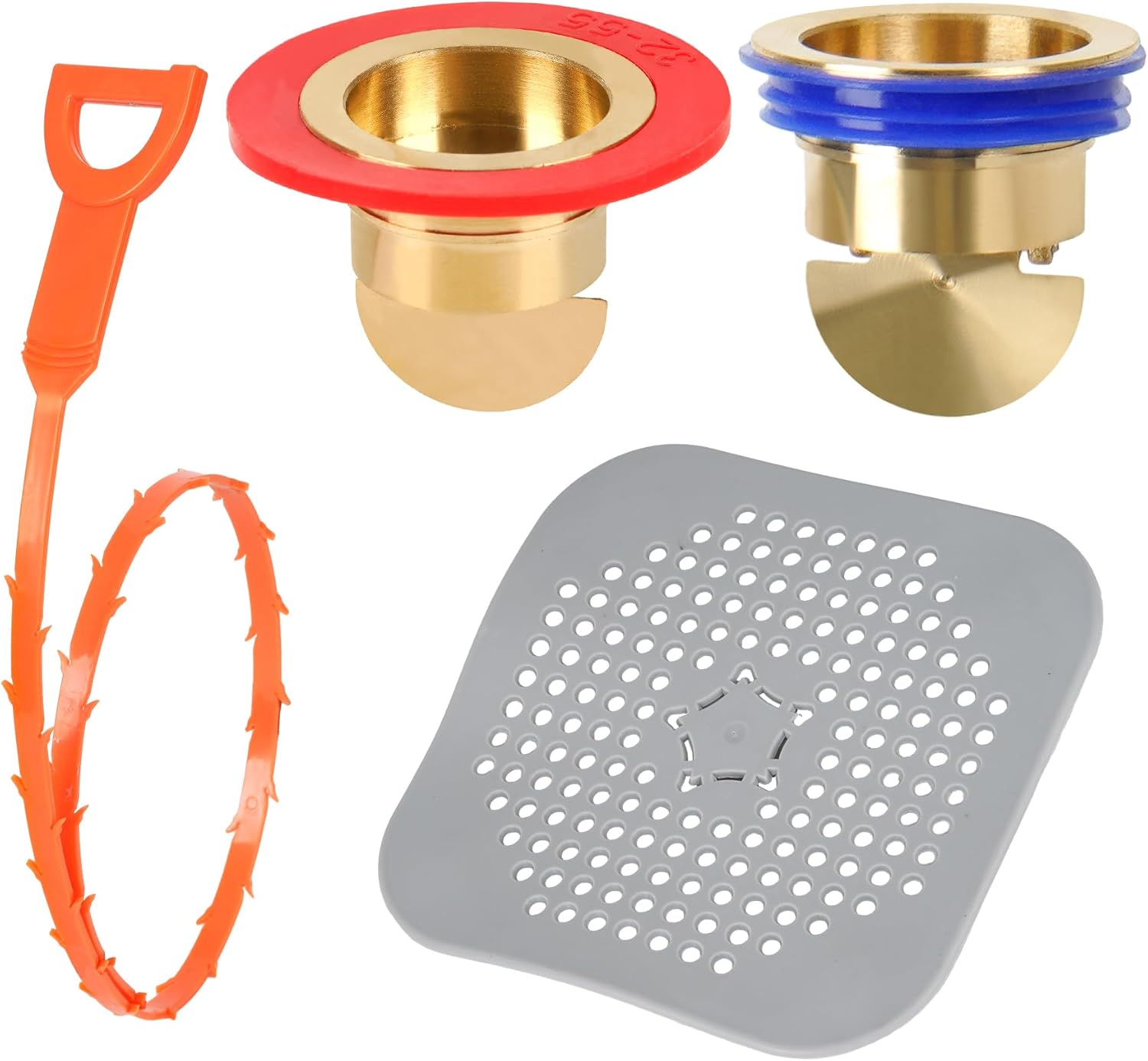 AHUONEL 4Pcs Drain Cleaner Tool Set
