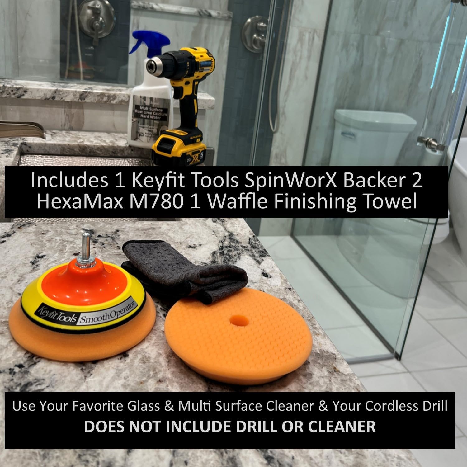 Keyfit Tools SmoothOperator PROFESSIONAL Drill Powered Bathroom Cleaner