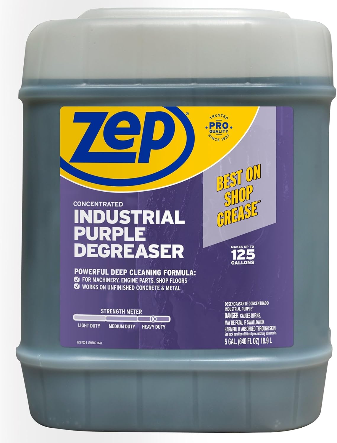 Zep Industrial Purple Cleaner and Degreaser 5 Gallon Case 1