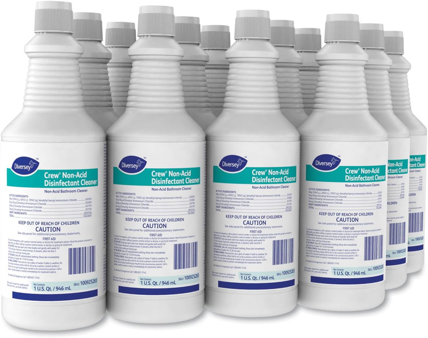 CREW Diversey 100925283 Neutral Non-Acid Disinfectant 32oz