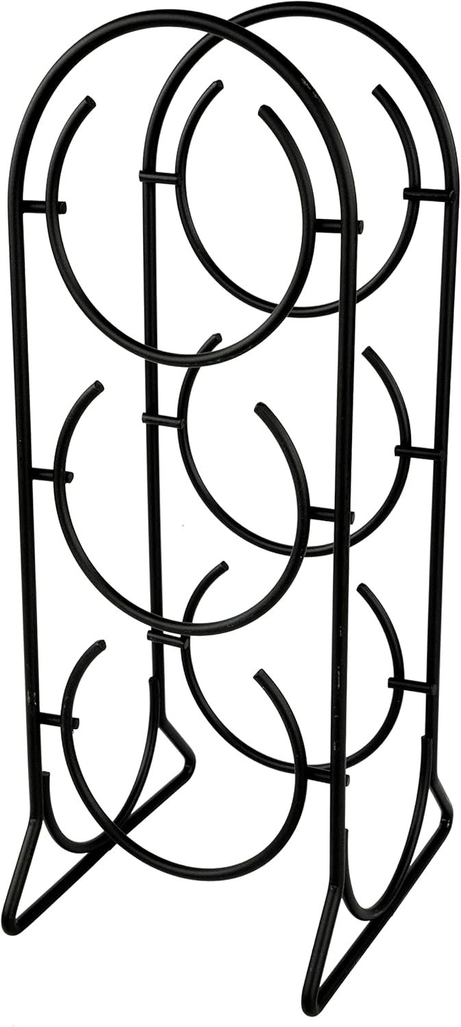 Spectrum 3-Bottle Horseshoe Wine Rack Black