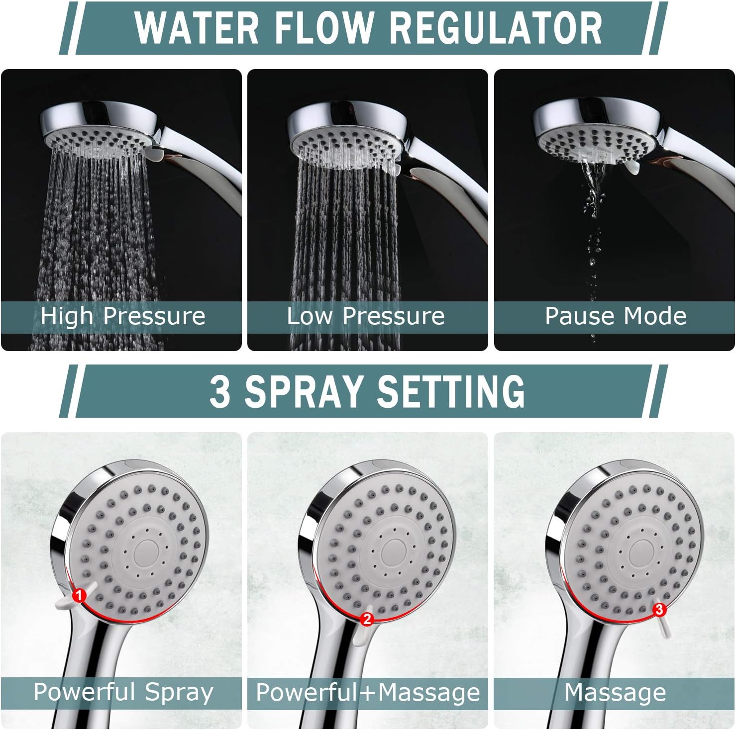 Taiker Filtered Shower Head with Handheld Combo