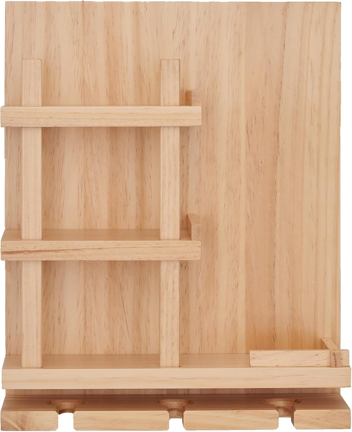 Modern Wall-Mounted Wine Rack with 3 Glass Holders
