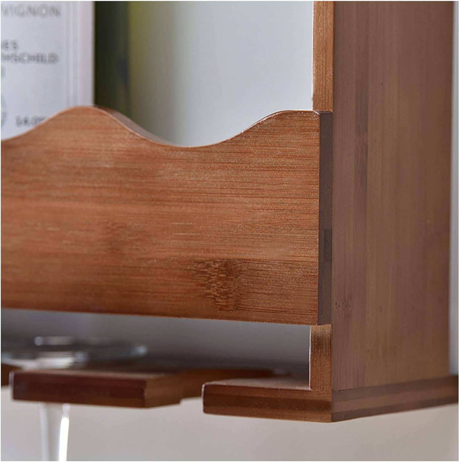 Pimex Wall-Mounted Wooden Wine Rack for Home Decor