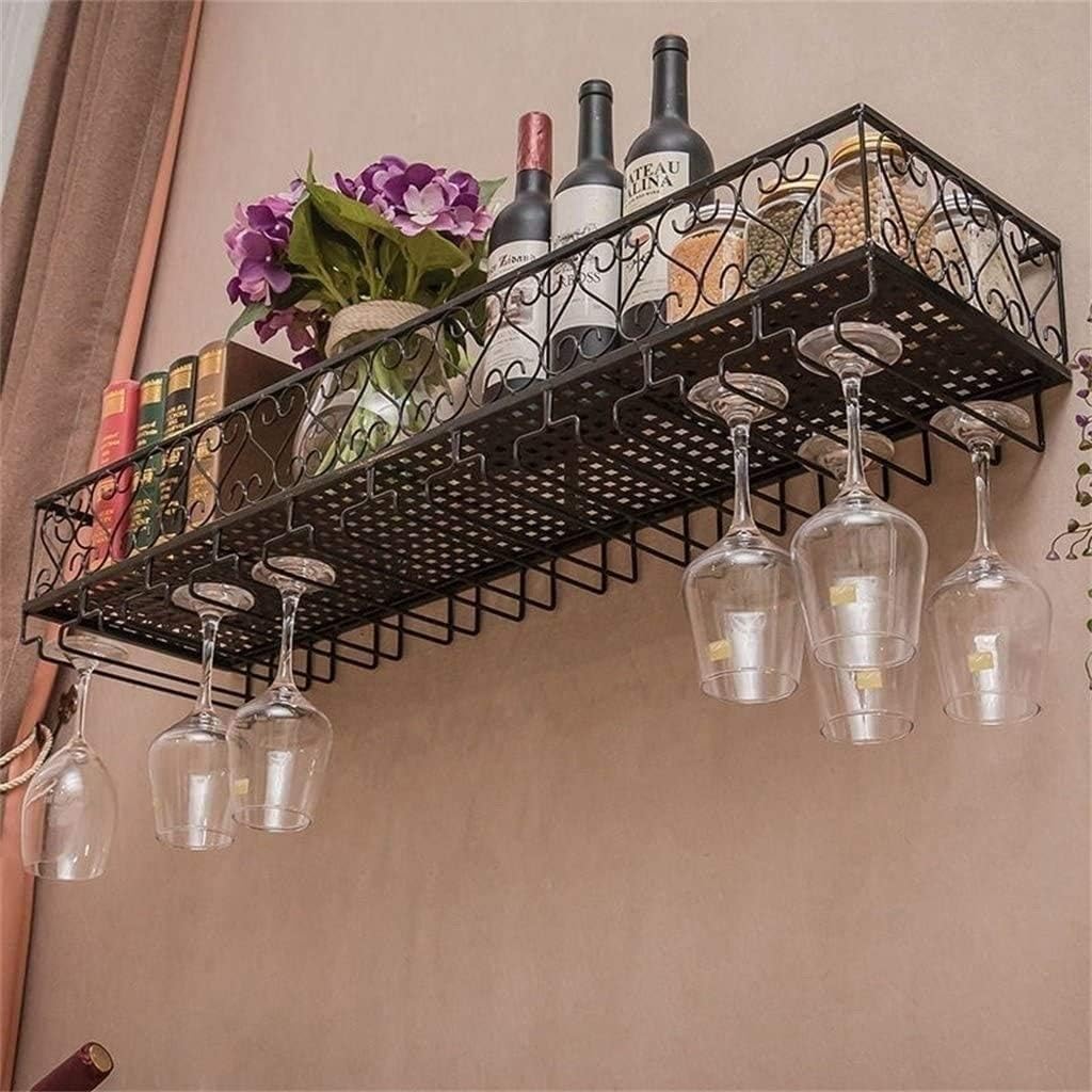 Pimex Industrial Retro Wall Wine Rack 60x2