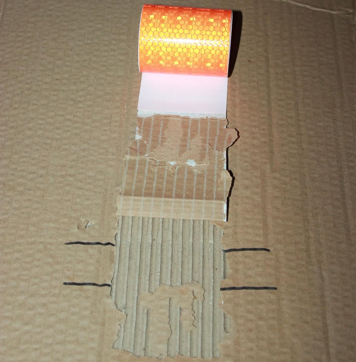 Orange Reflective Safety Tape 2in X 11ft Roll