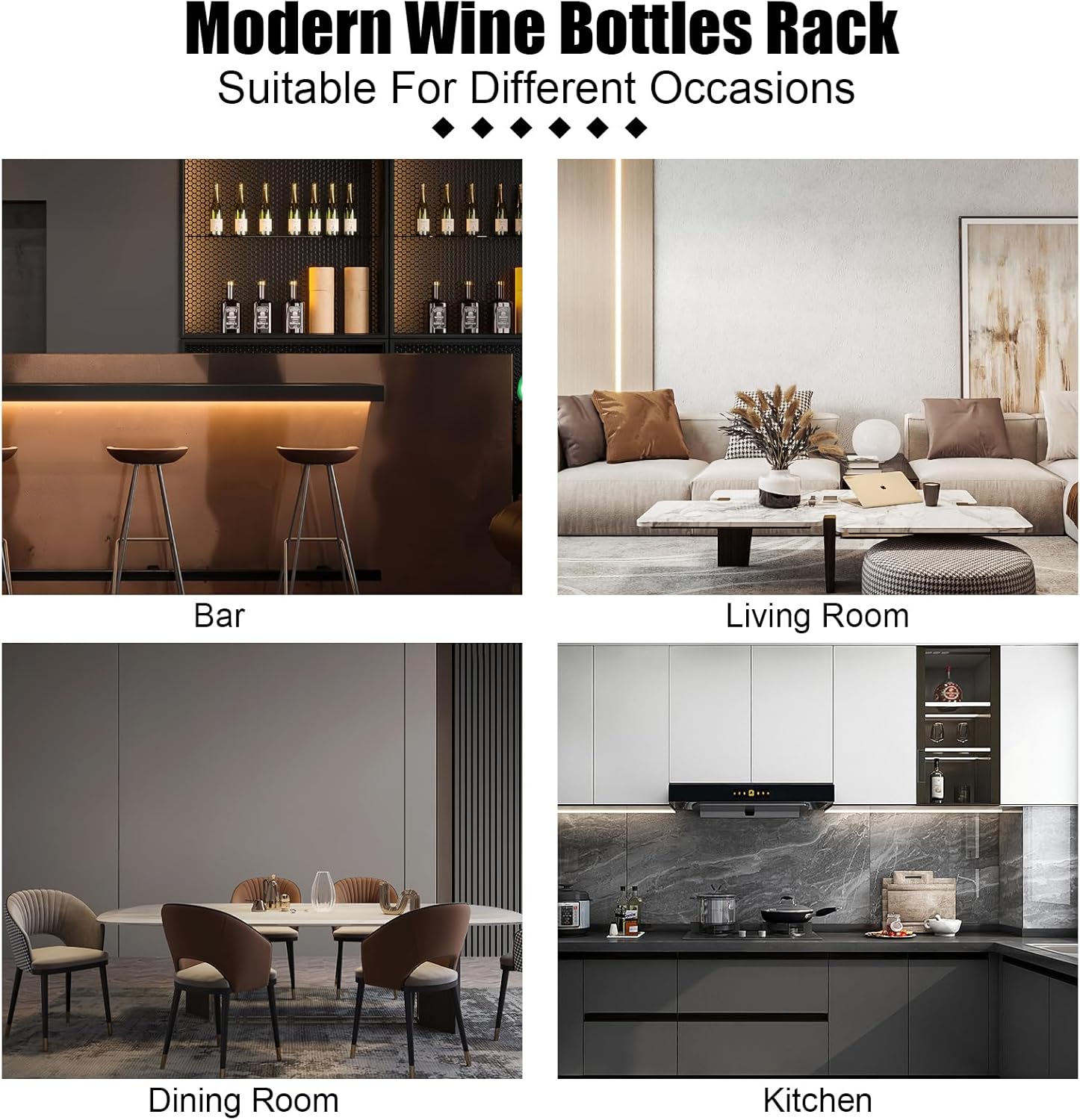 Wooden Wine Rack - 10 Bottle Wall Mounted Storage