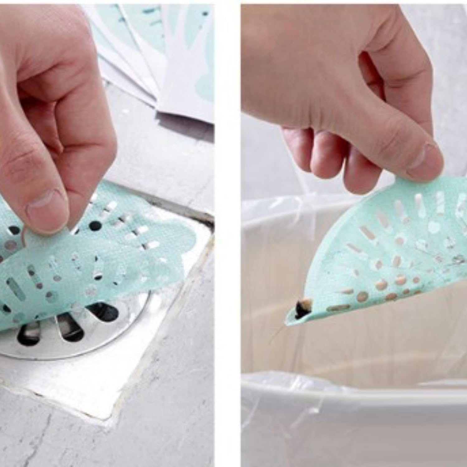 Odiche 40PCS 4 Inch Disposable Drain Hair Catcher Stickers