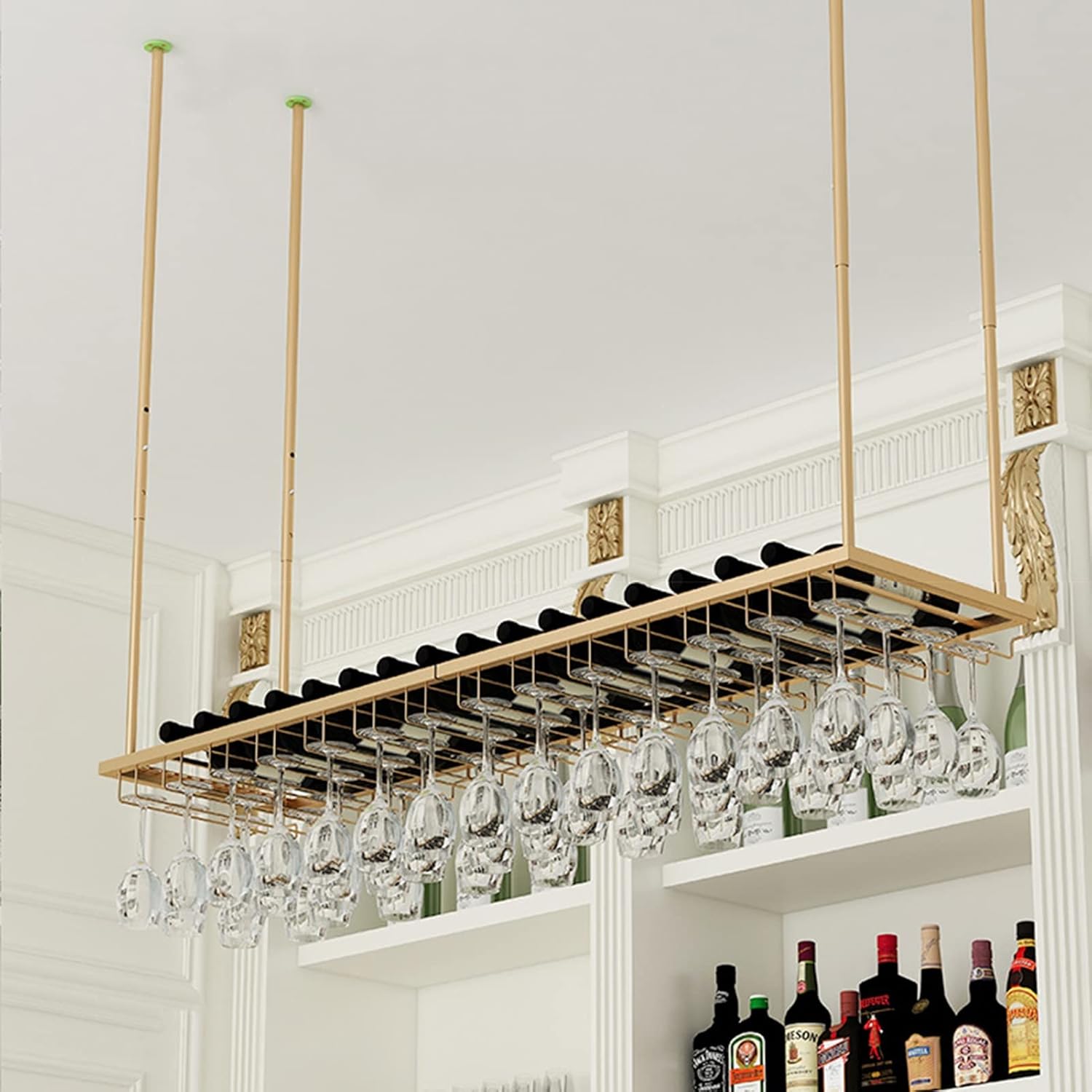 ZJDYDY Wall-Mounted Wine Rack Holder with Adjustable Arm