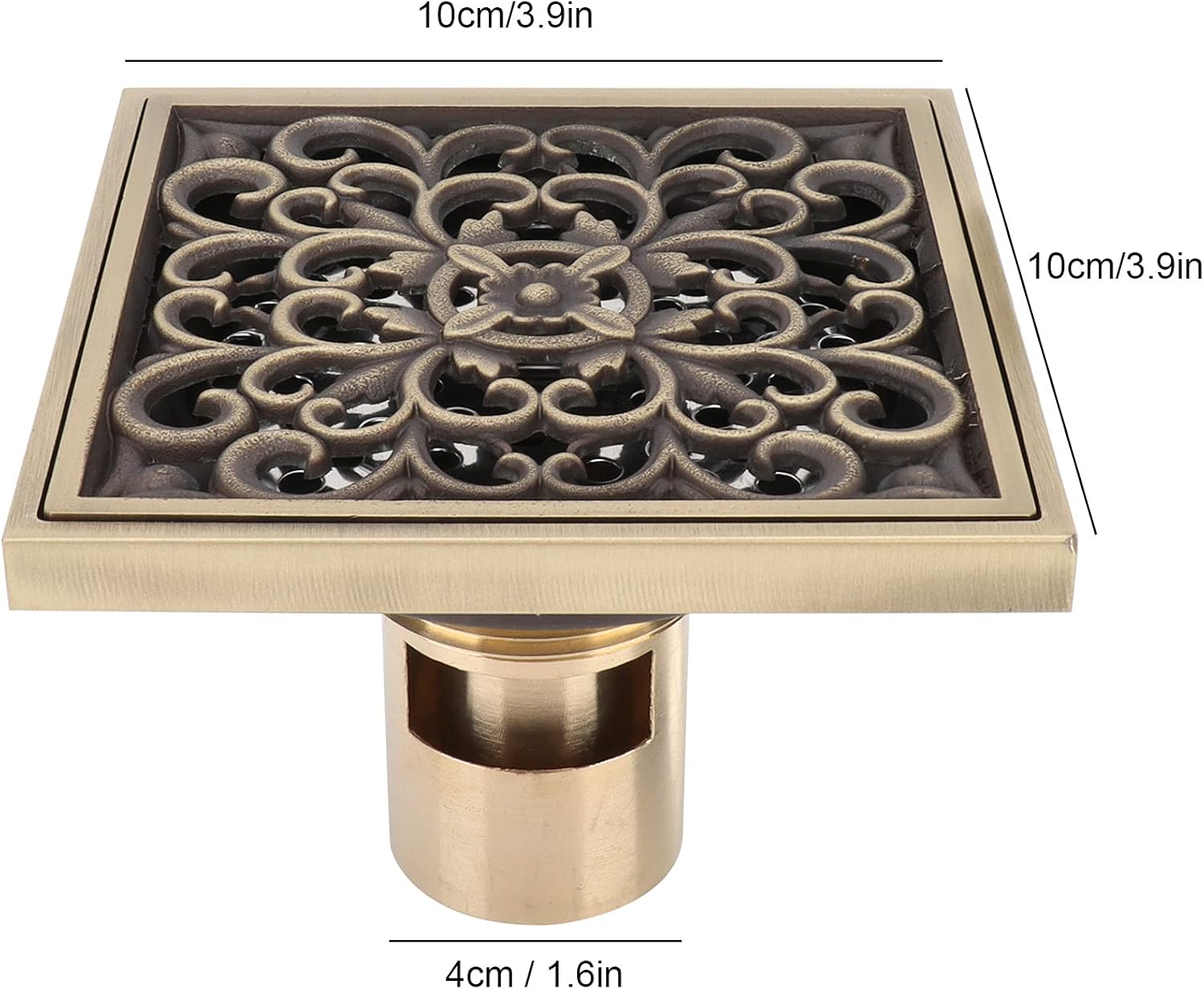 ViaGasaFamido 10x10cm Copper Floor Drain Kit