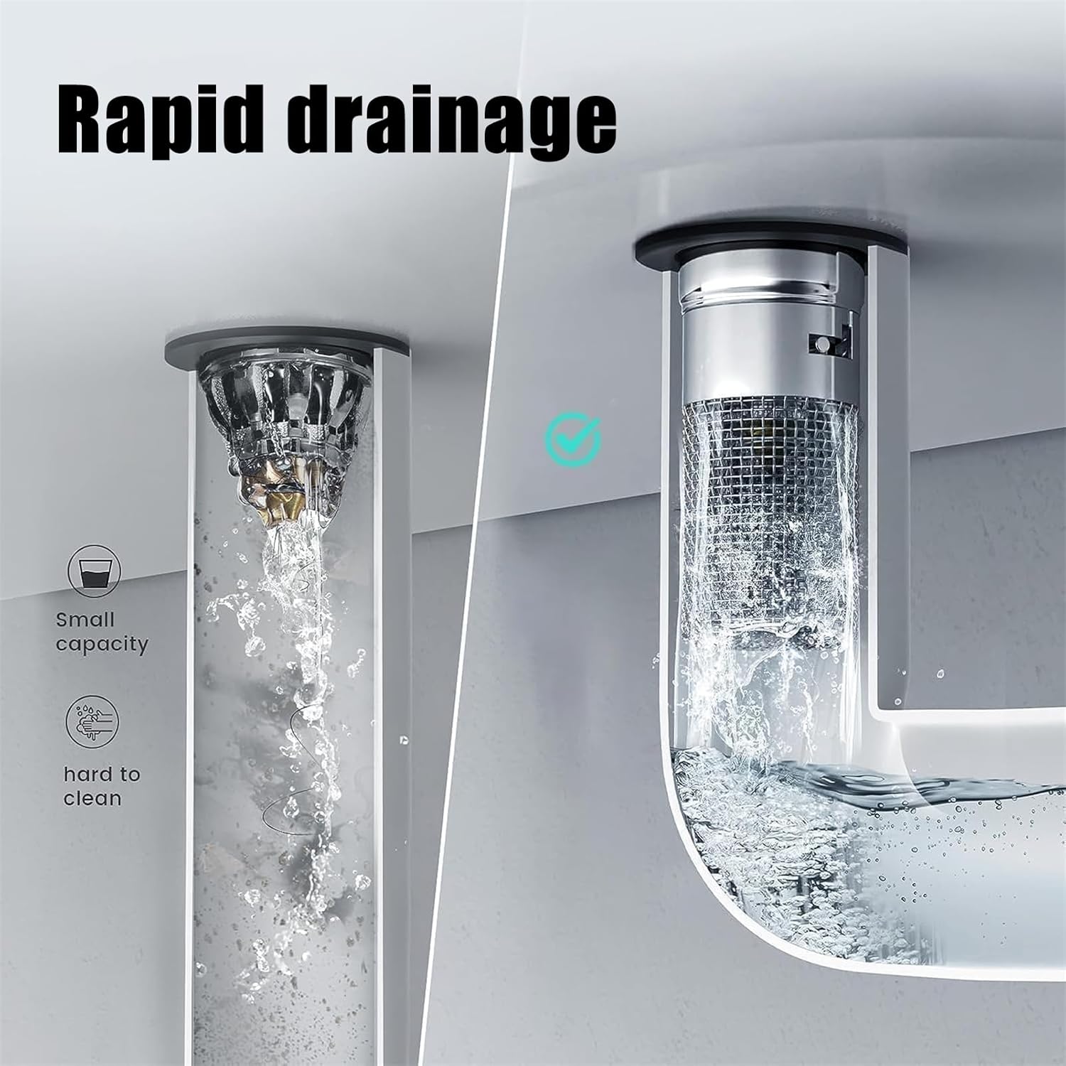 Citosisk Drain Filter 2PCS Universal Stainless Steel