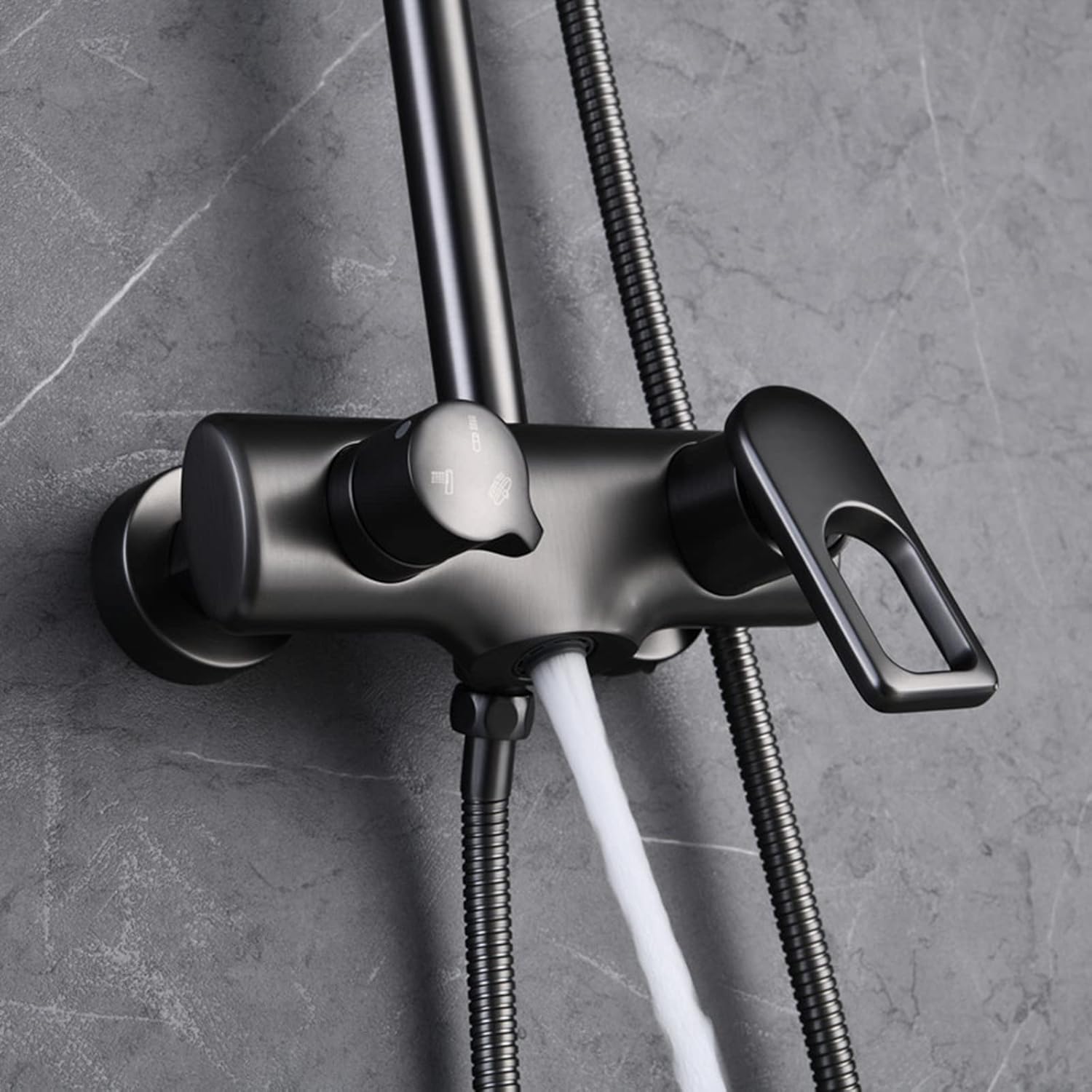 Adjustable Brass Shower Set with 3-Function Handheld Sprayer