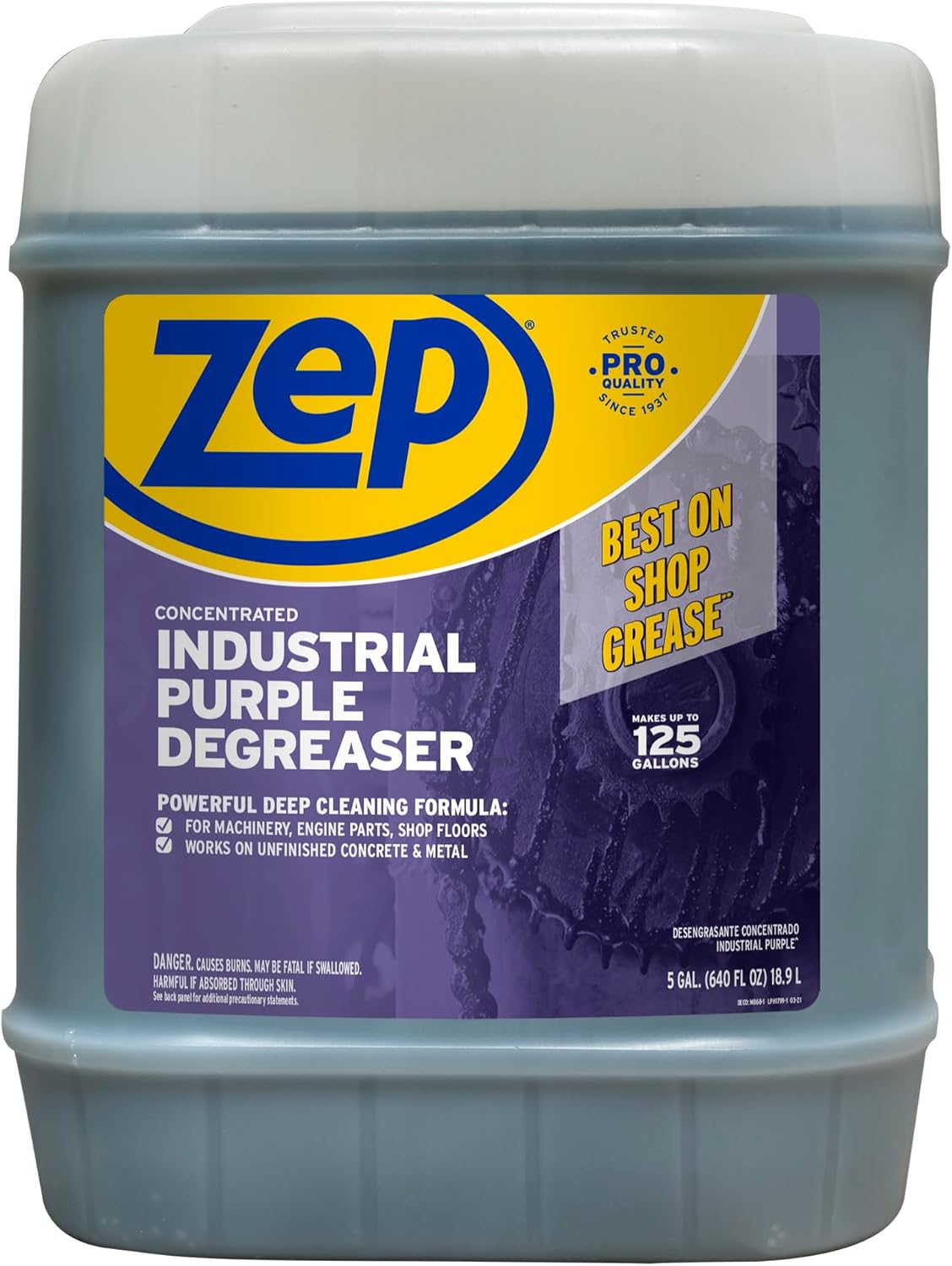 Zep Industrial Purple Cleaner and Degreaser 5 Gallon Case 1