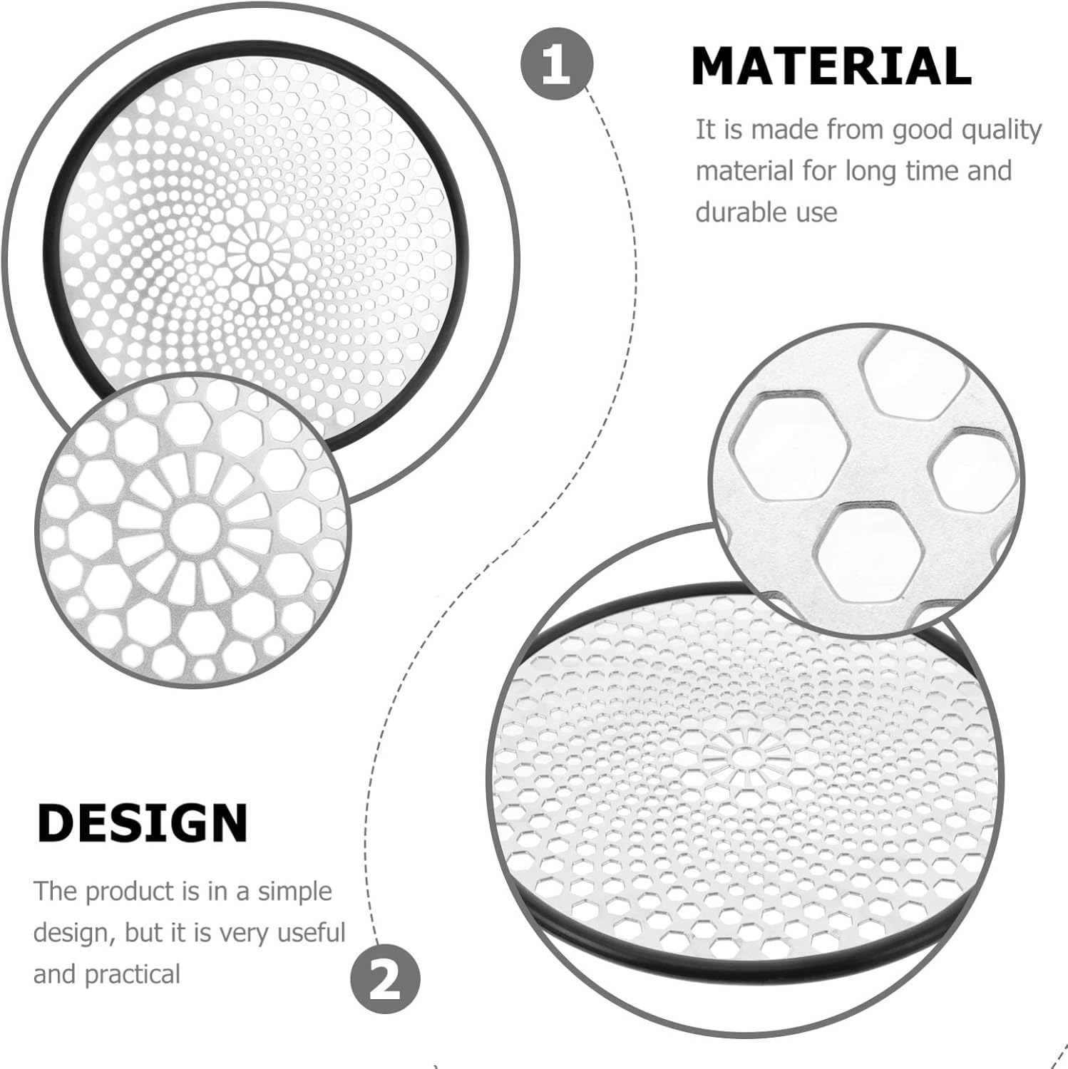 DOITOOL Floor Drain Strainer for Sink Bath Tub and Shower