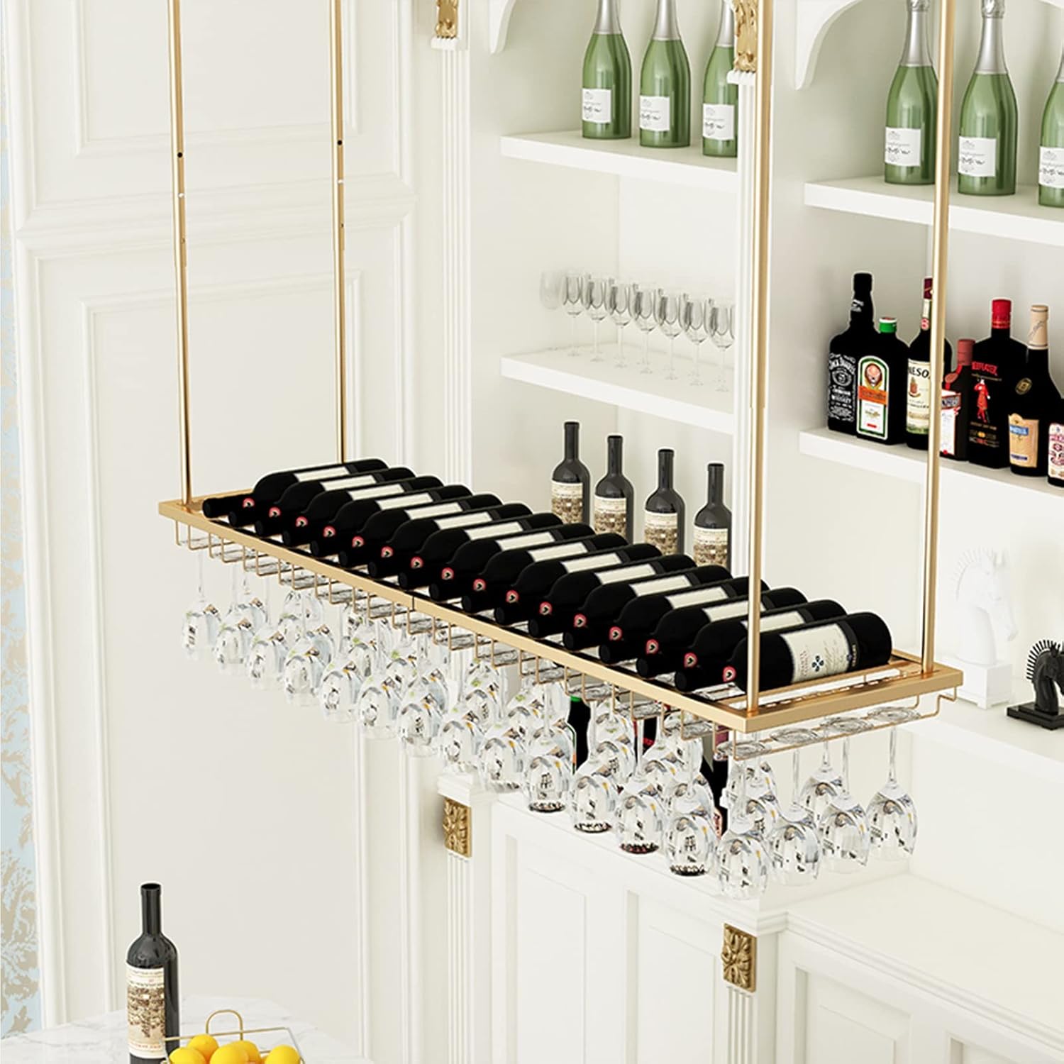 ZJDYDY Wall-Mounted Wine Rack Holder with Adjustable Arm