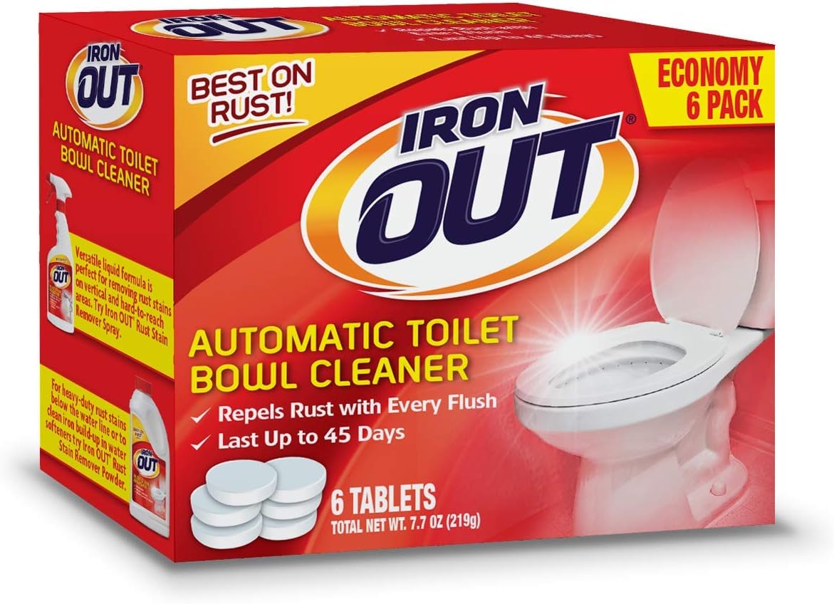 IRON OUT Automatic Toilet Bowl Cleaner 6 Tablets
