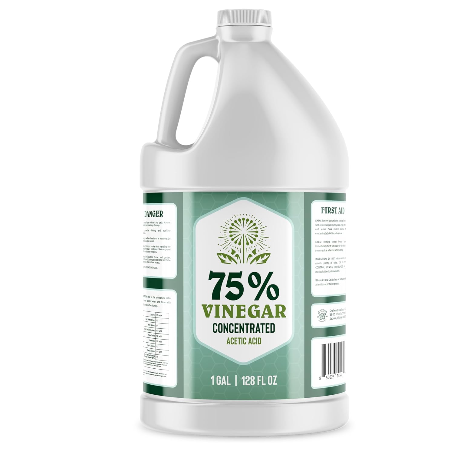 75 Concentrated Vinegar 1 Gallon All Natural Cleaner