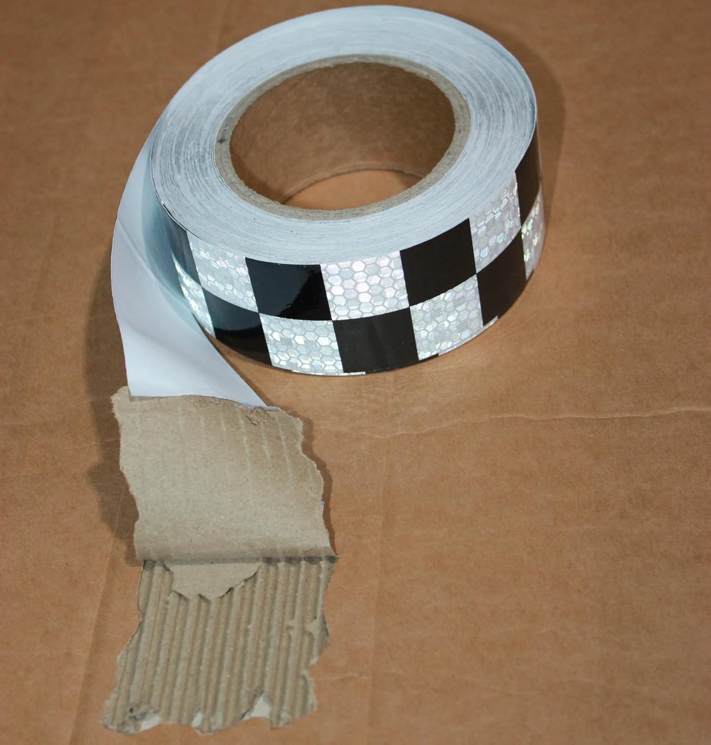 Black and White Reflective Tape Outdoor Waterproof 2 Inch x 68 Feet