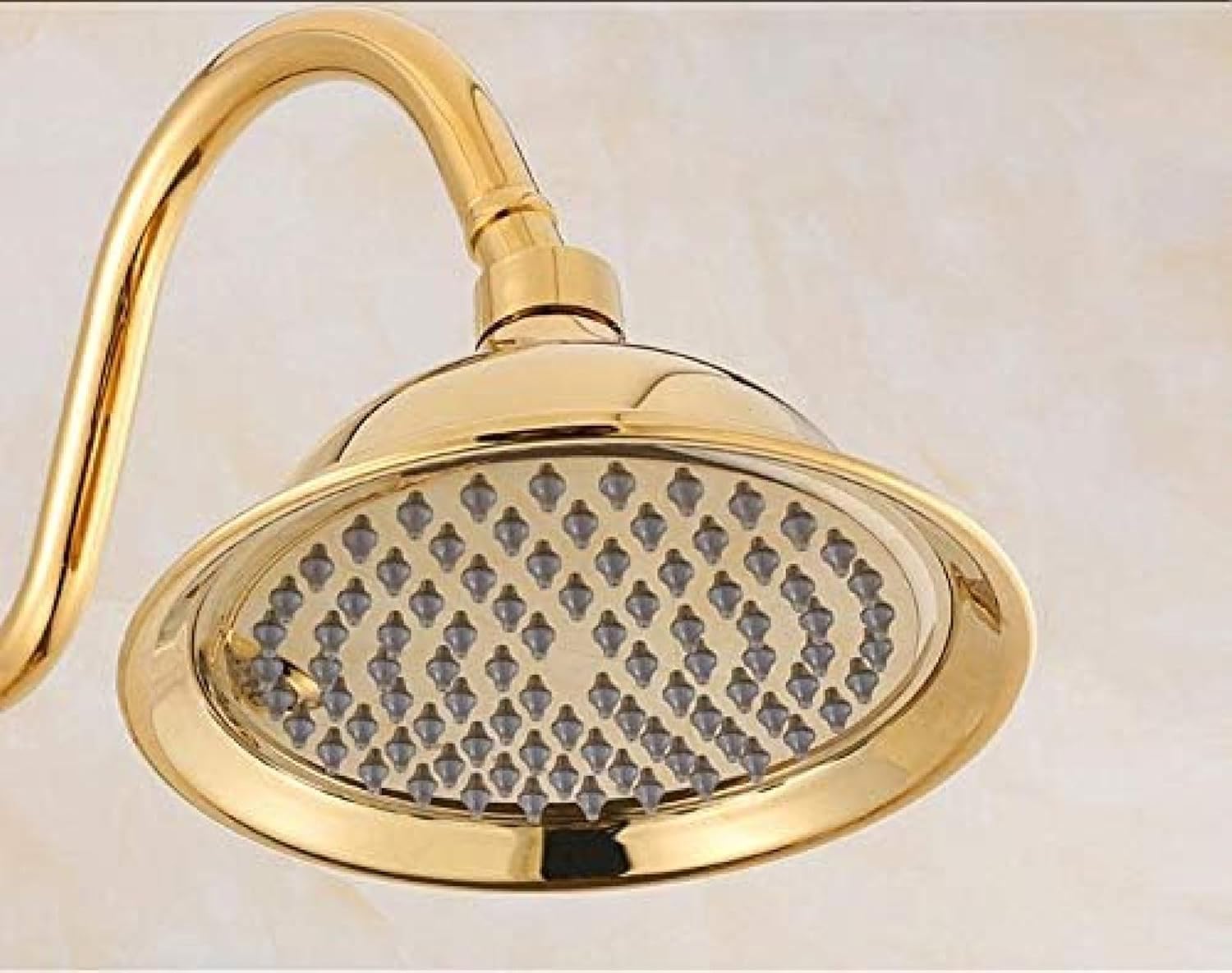 TECKI Luxury Brass Rainfall Shower Set 8 Inch Handheld