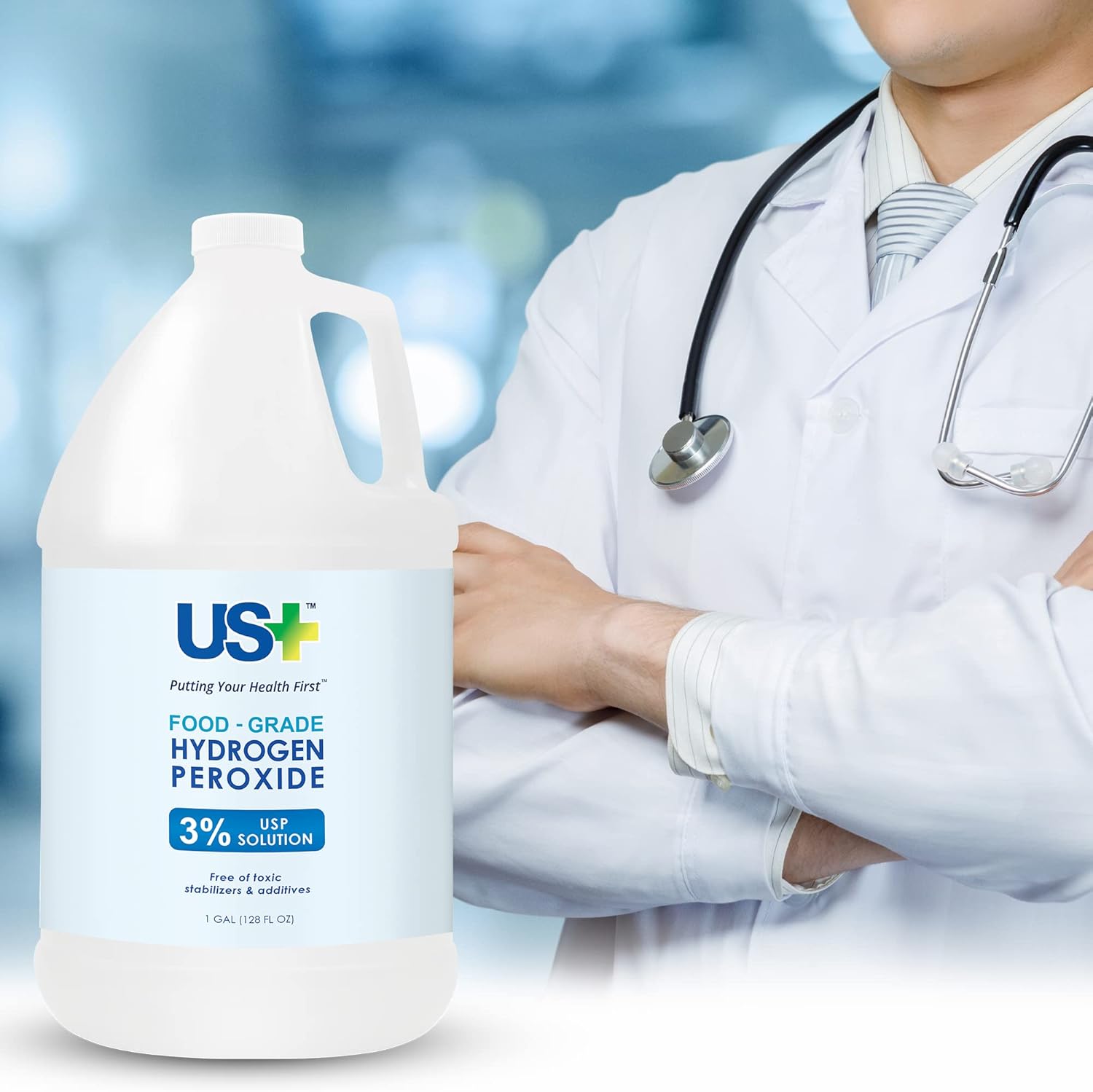 Food Grade 3 Hydrogen Peroxide - 1 Gallon