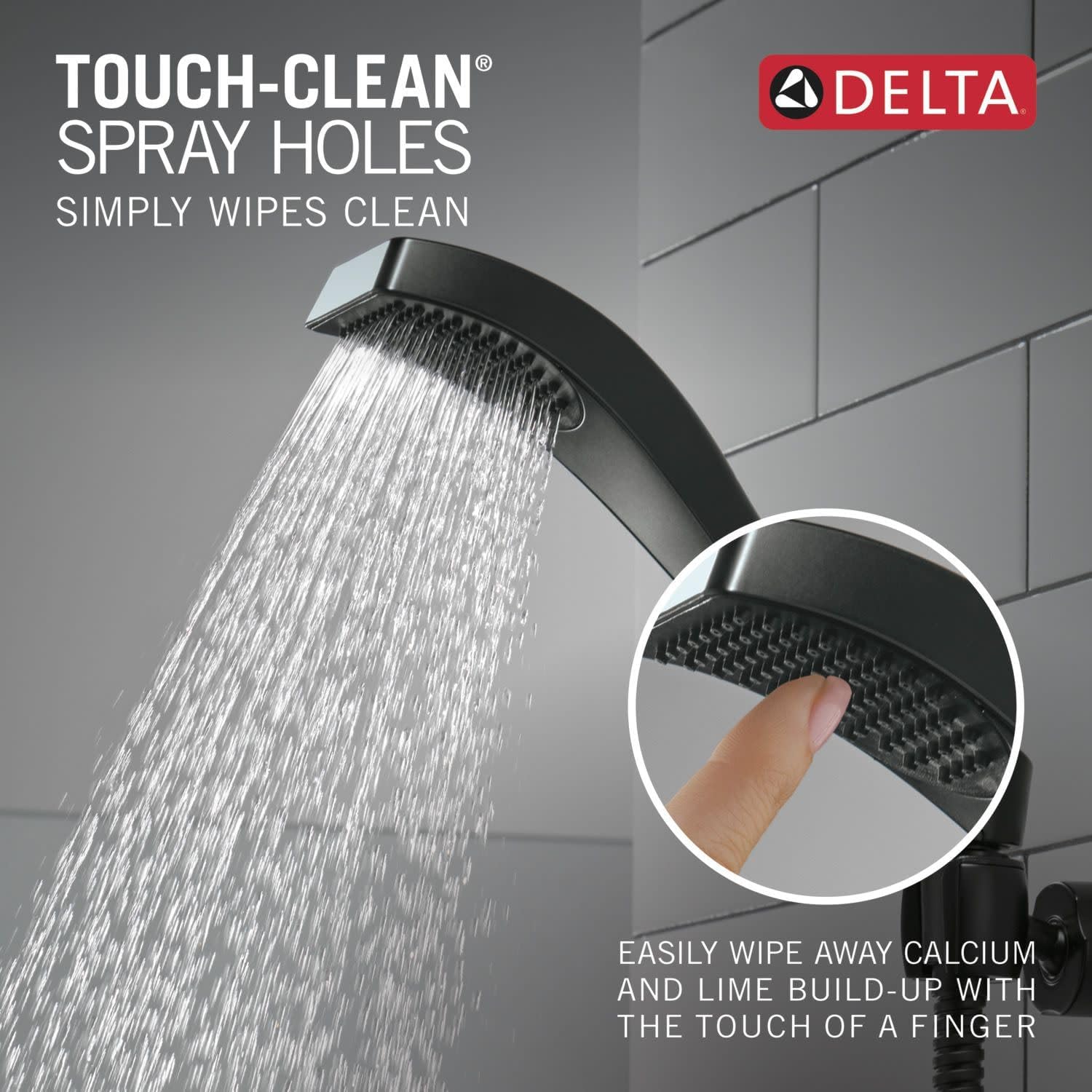 Delta Dryden Wall Mount Handshower Polished Nickel 1