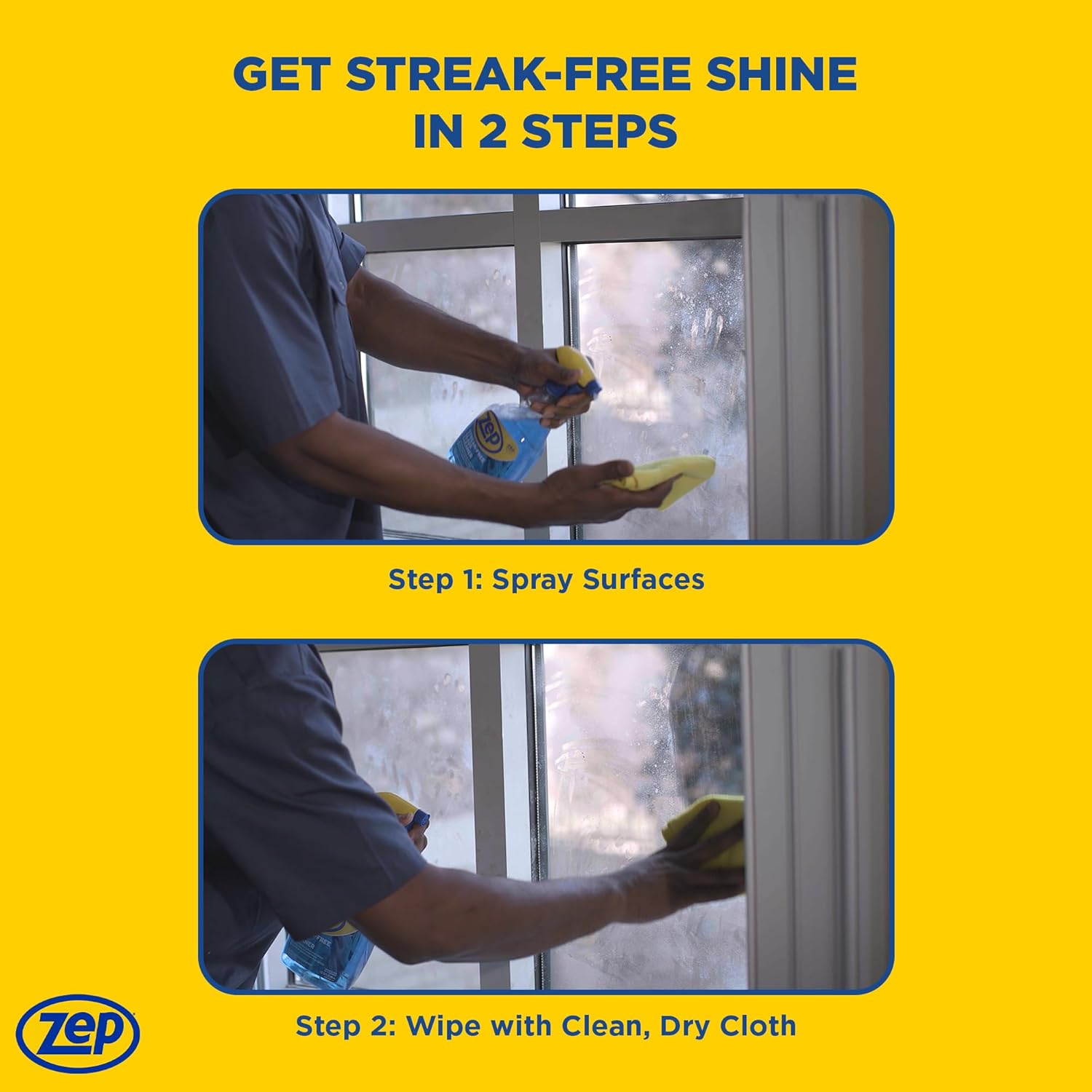 Zep Streak-Free Glass Cleaner - 32 Oz Case of 12
