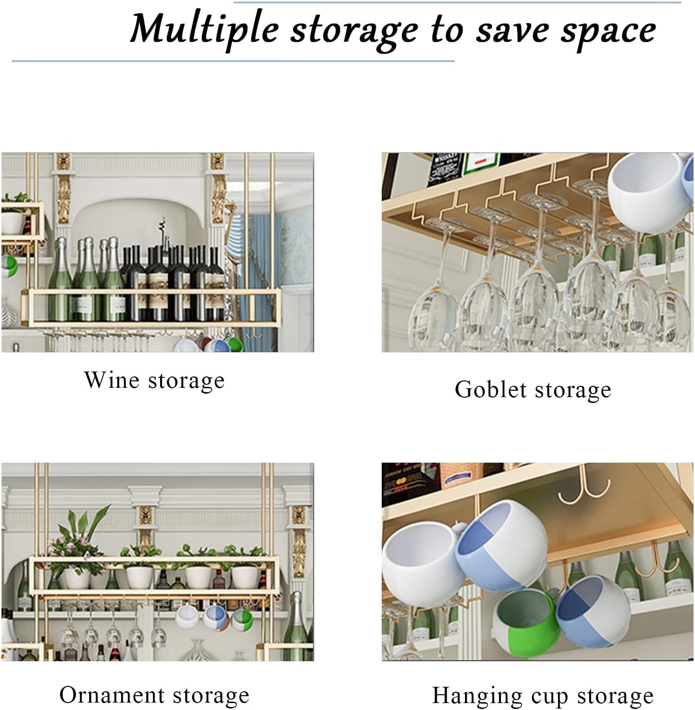 ZJDYDY Wall-Mounted Wine Rack 80x25x21cm