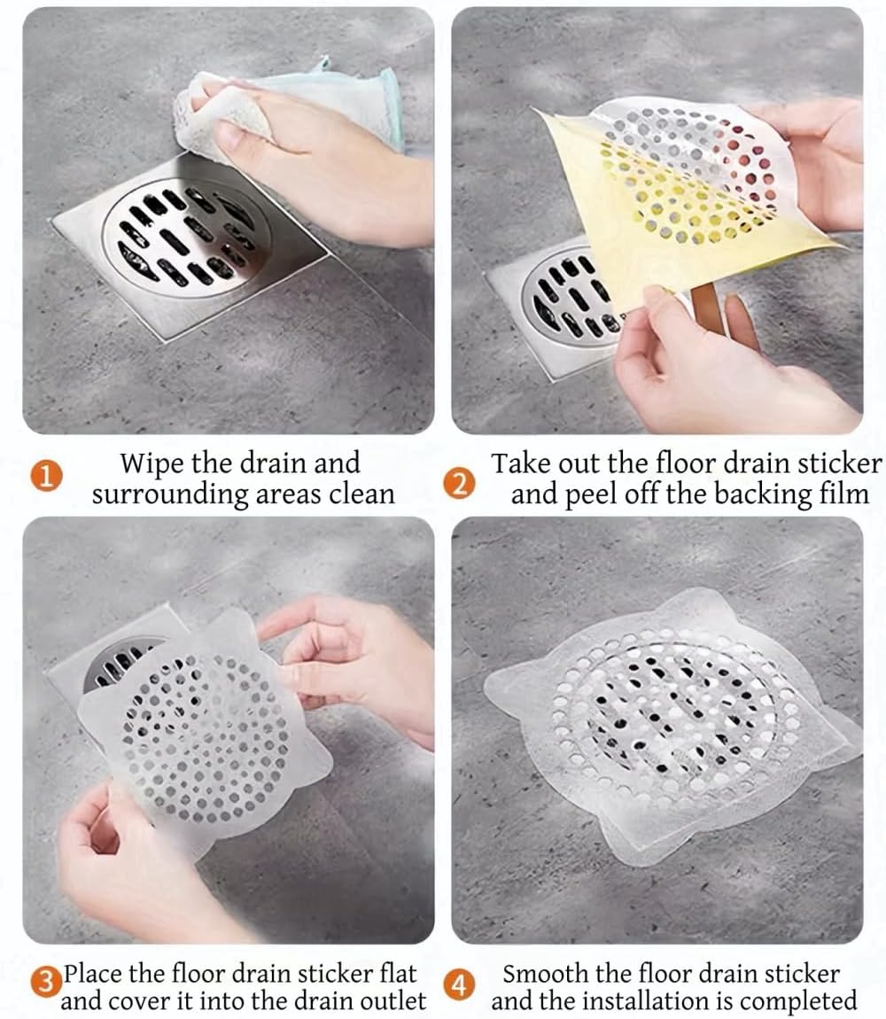 30 Pack 6 Inch Shower Hair Catcher