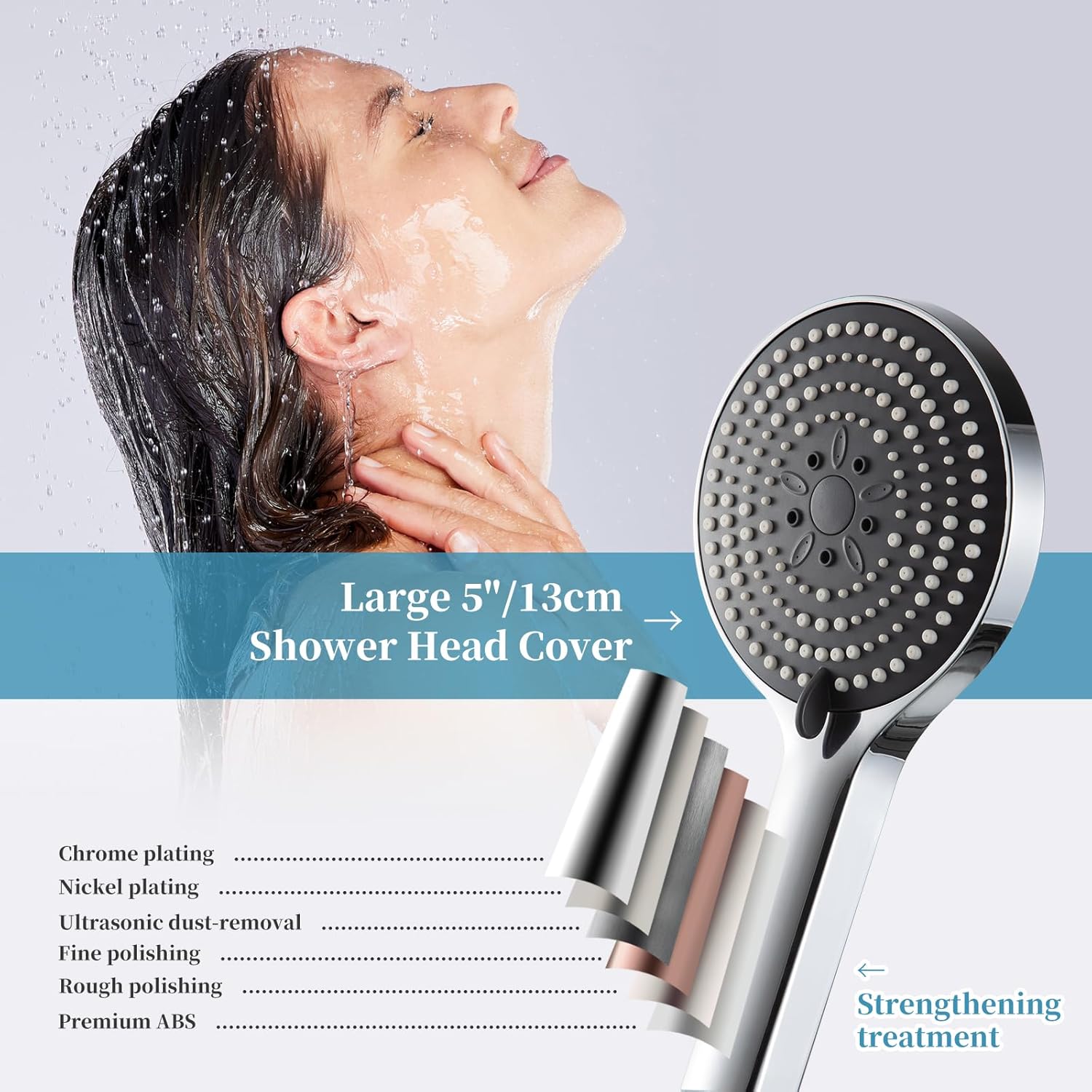 OFFO Handheld Shower Head with 6 Modes